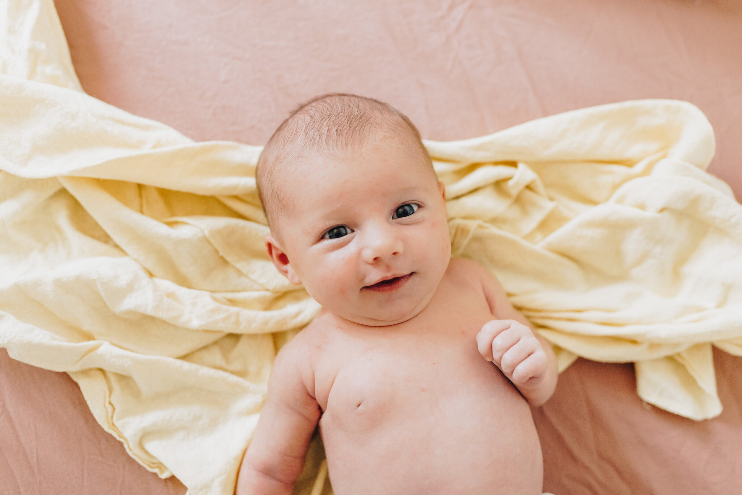 Baby Smiles at the Camera