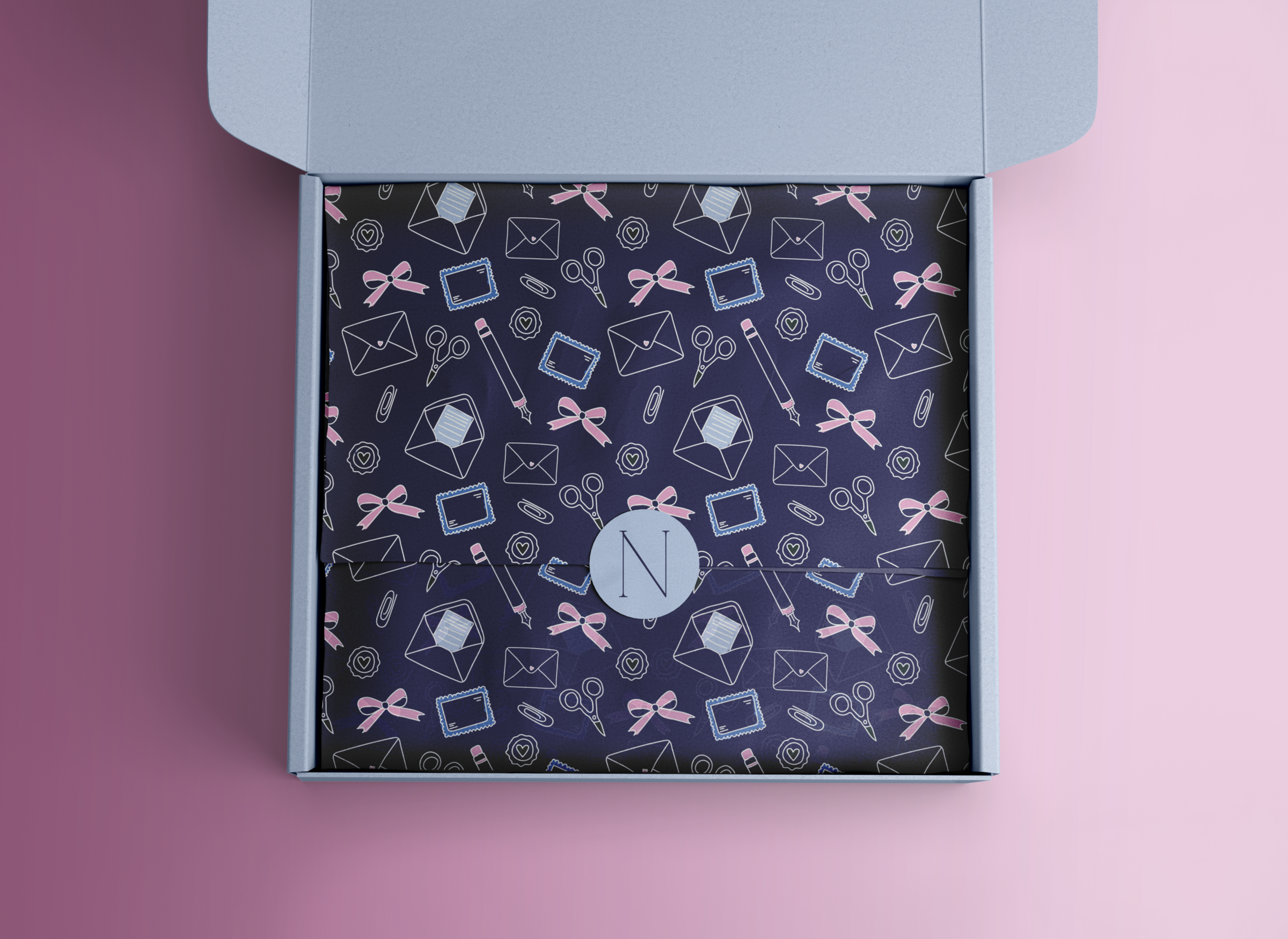 Free Wrapping Tiisue Paper Mockup