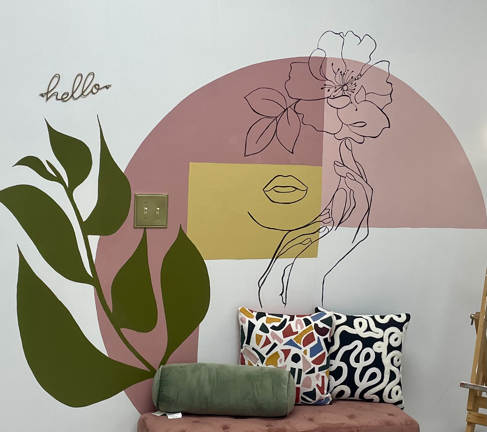 cozy design for a wall art in Charlotte