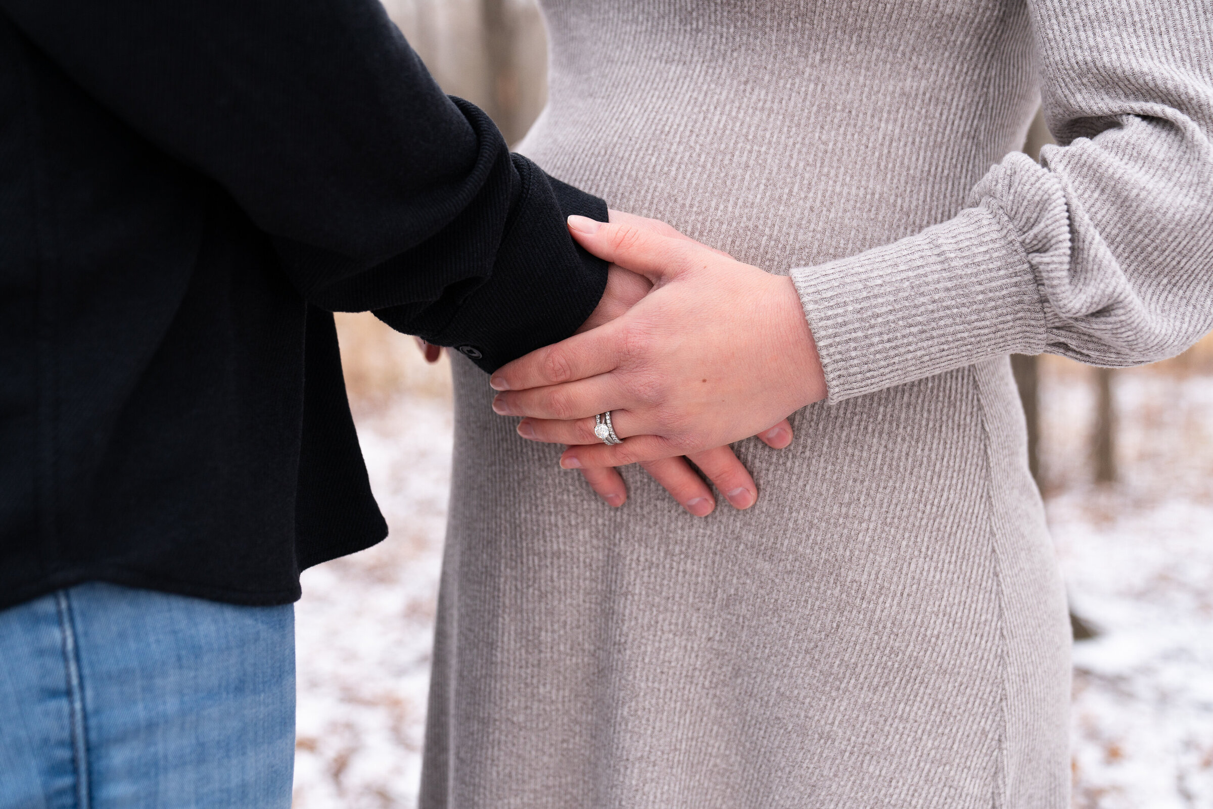Hands on belly maternity photo ideas