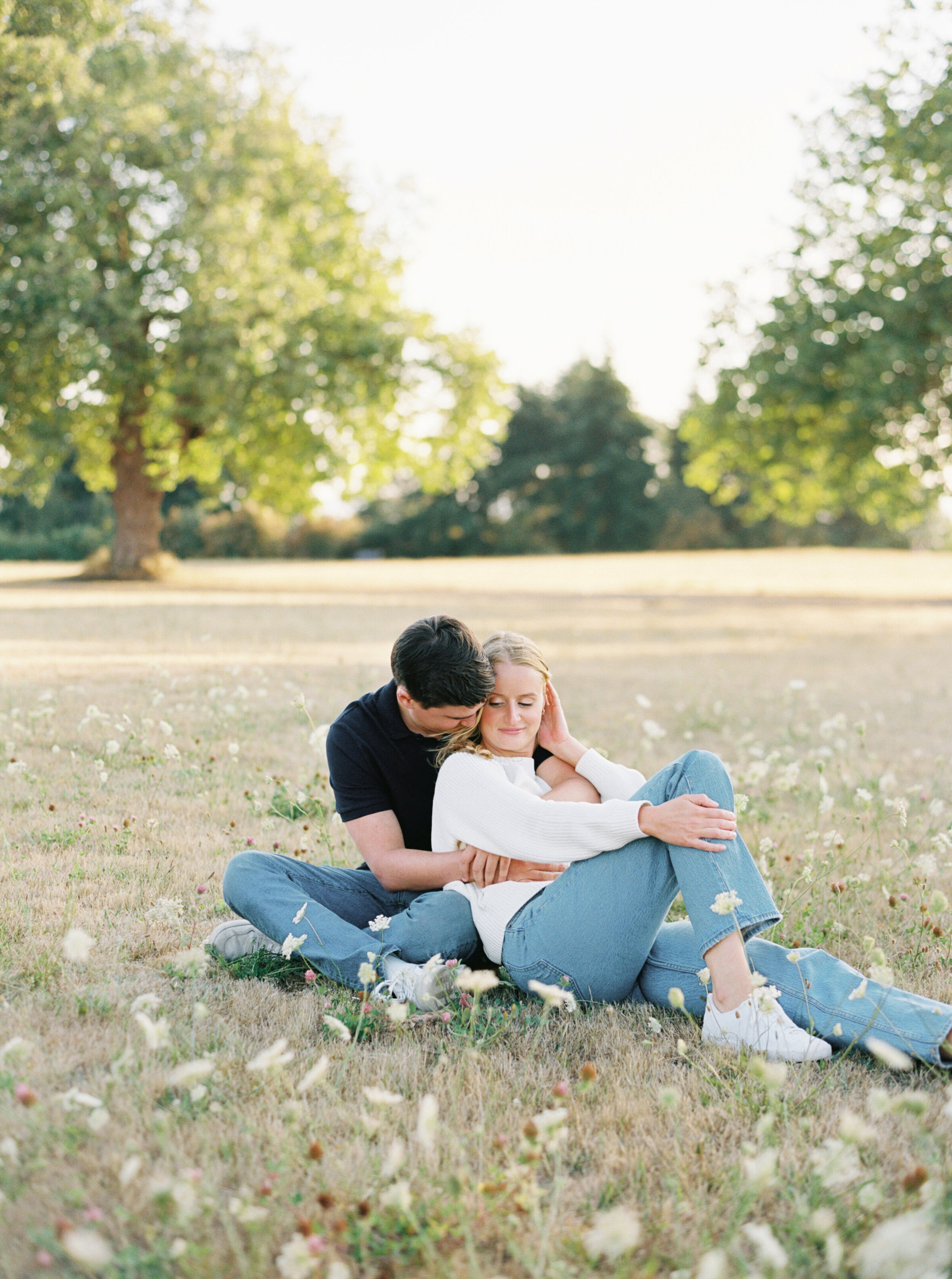 discovery-park-engagement-photos-summer-flower-field-3