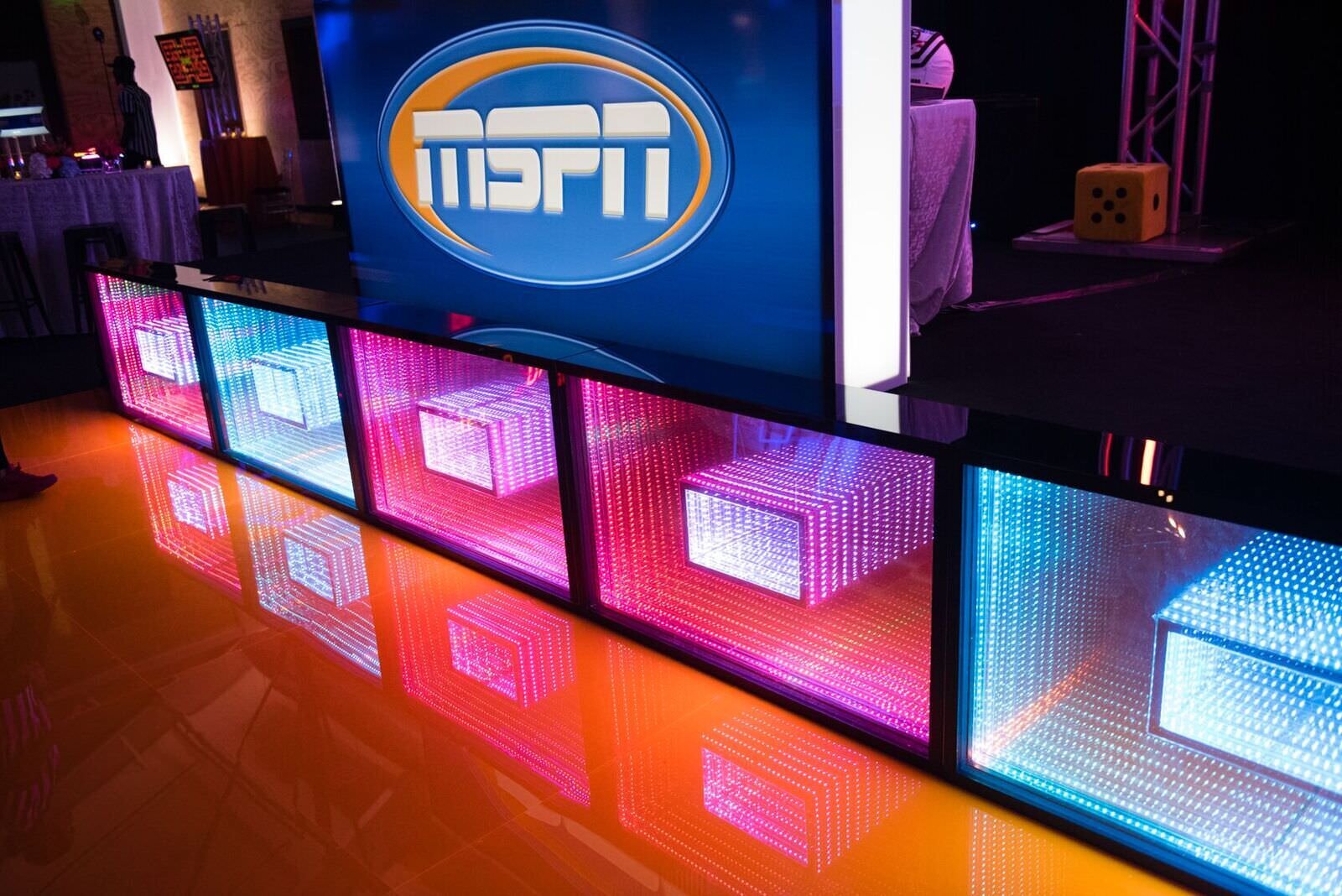 orange sports themed bar mitzvah planner pop parties