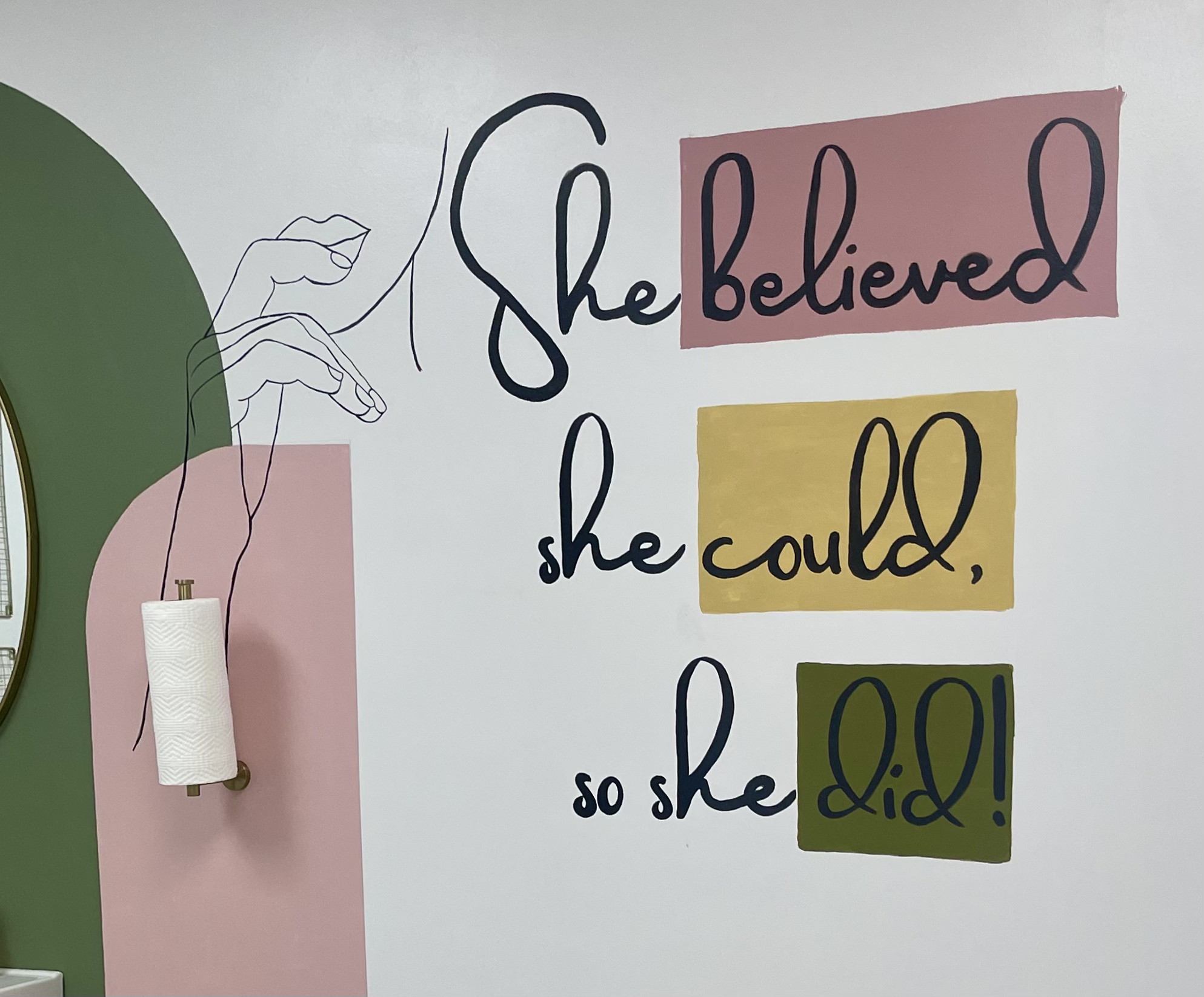 A custom wall art mural in North Carolina