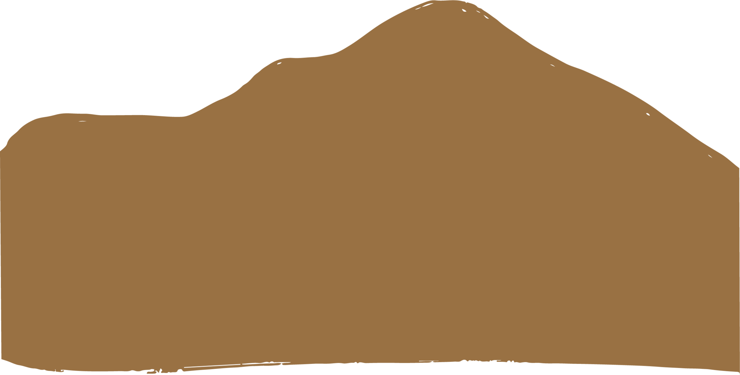 mustard color mountain graphic