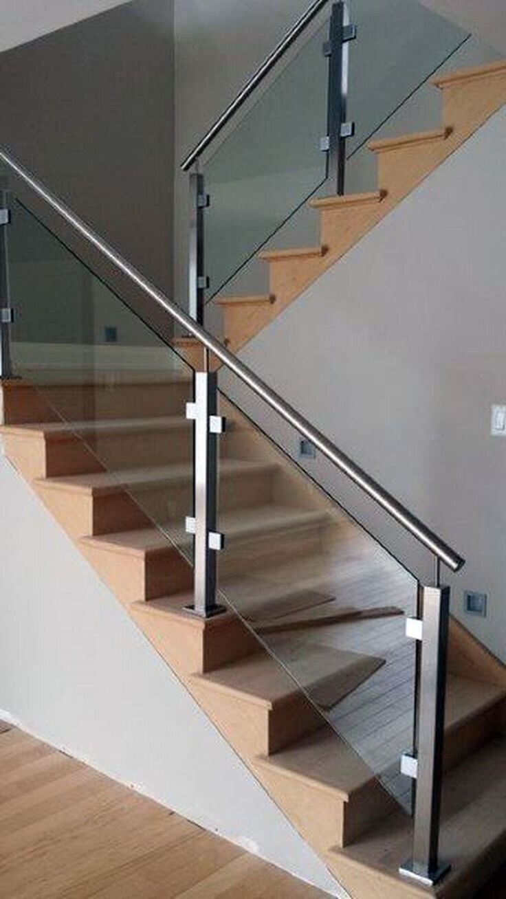 Glass commercial railing
