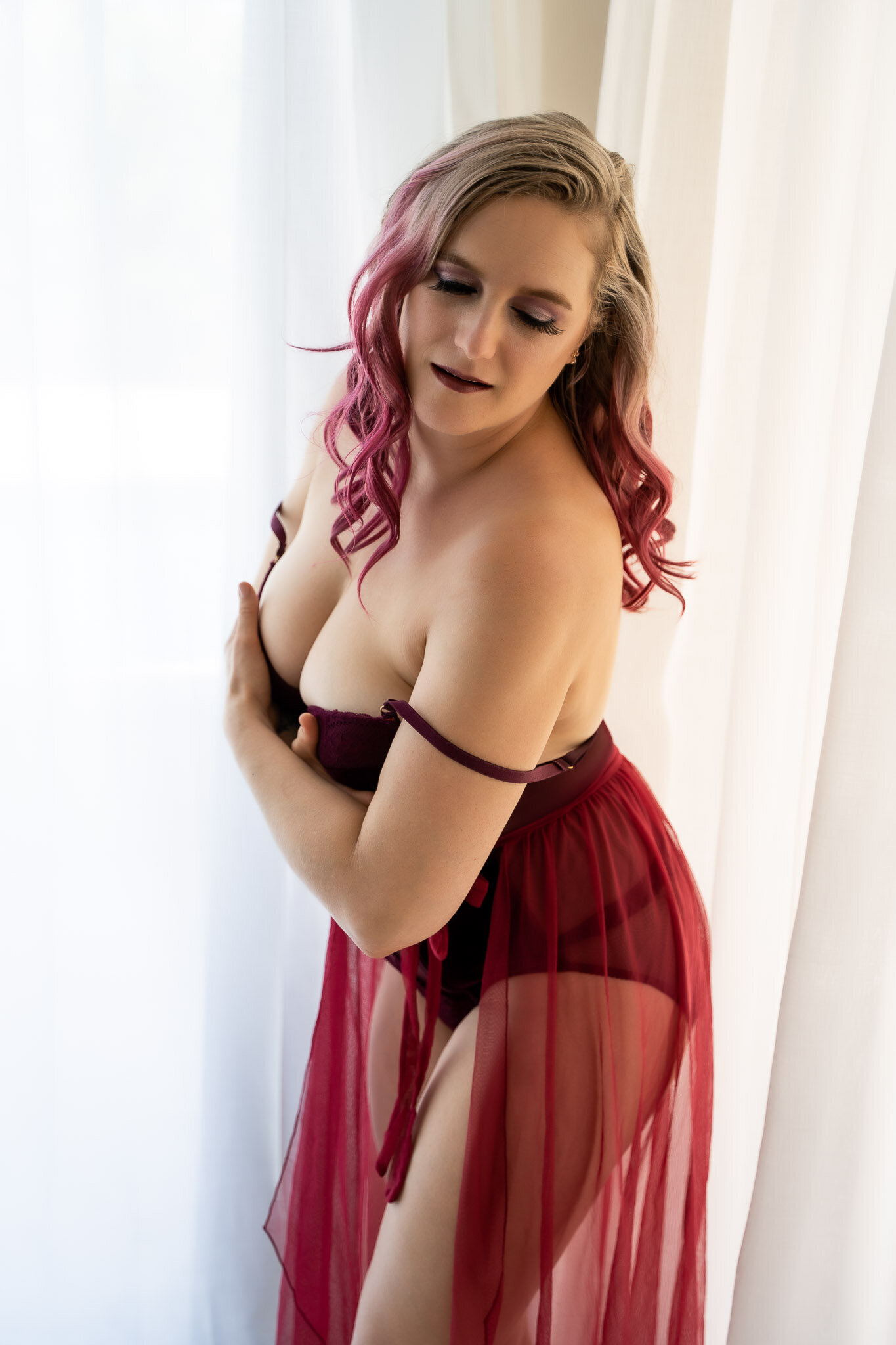 Arizona Boudoir Photography Client Closet With Lingerie In Every Size Including Plus Size In Our Photography Studio Near Prescott-59