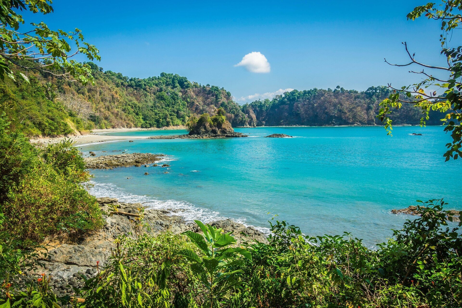 Spectacular beach in Costa Rica