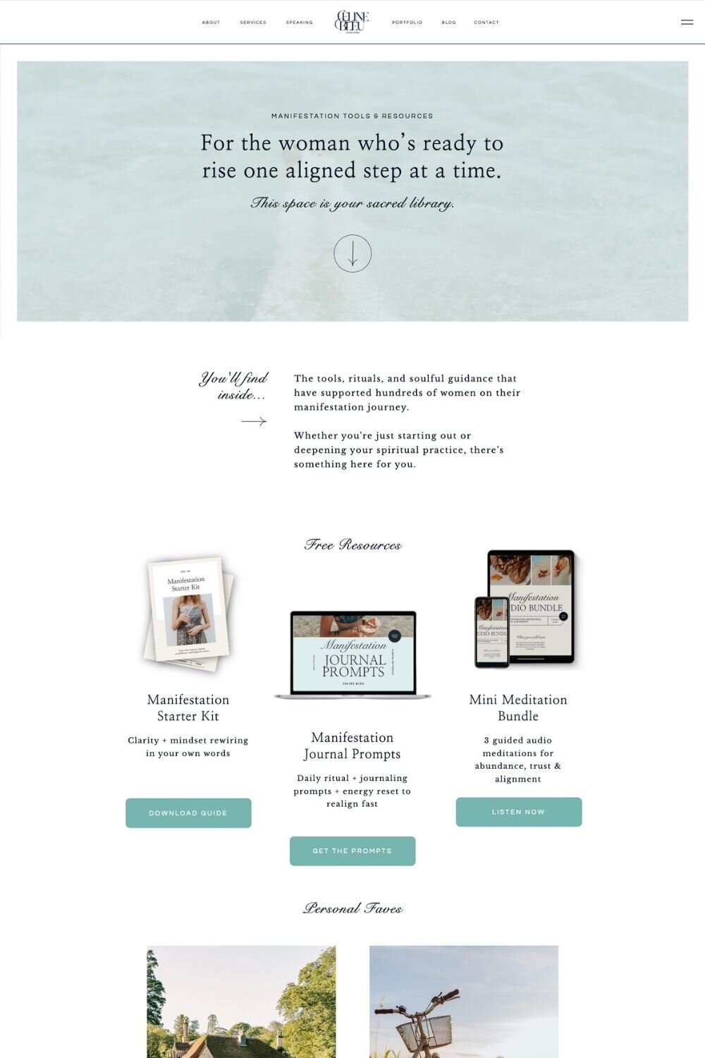 Celine Bleu Resources _ Sales Page