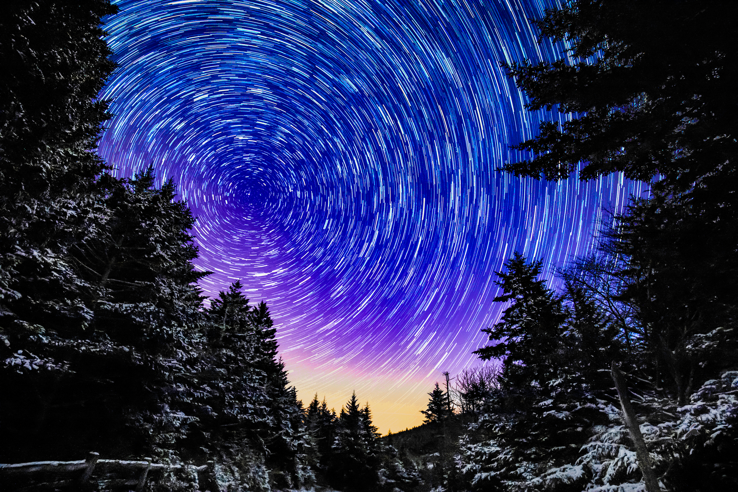 Roan Mountain at Night by Michael Kaal Photography 