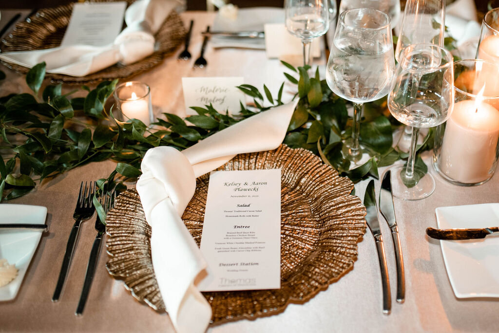 weddng place setting