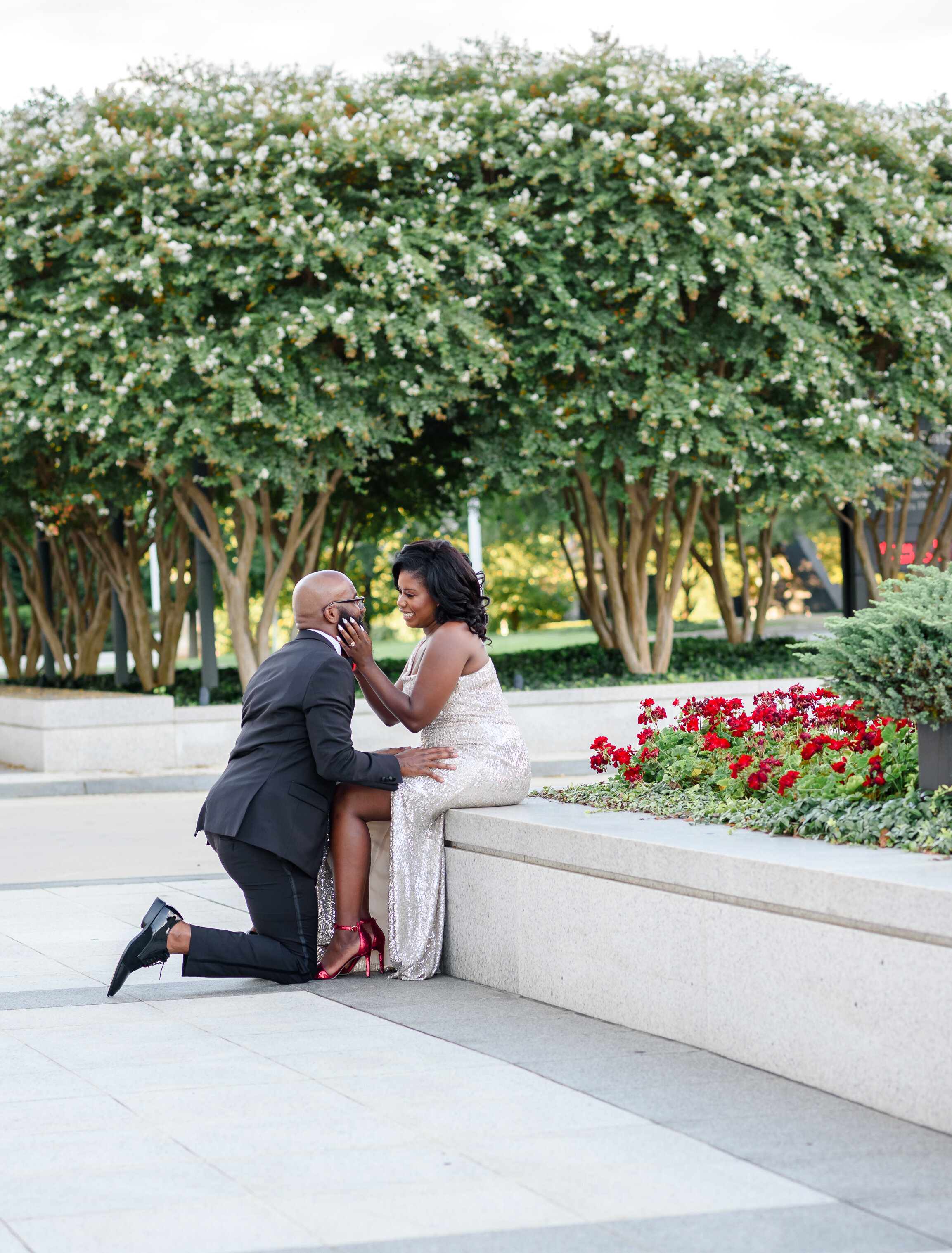 Proposal at Washington DC garden