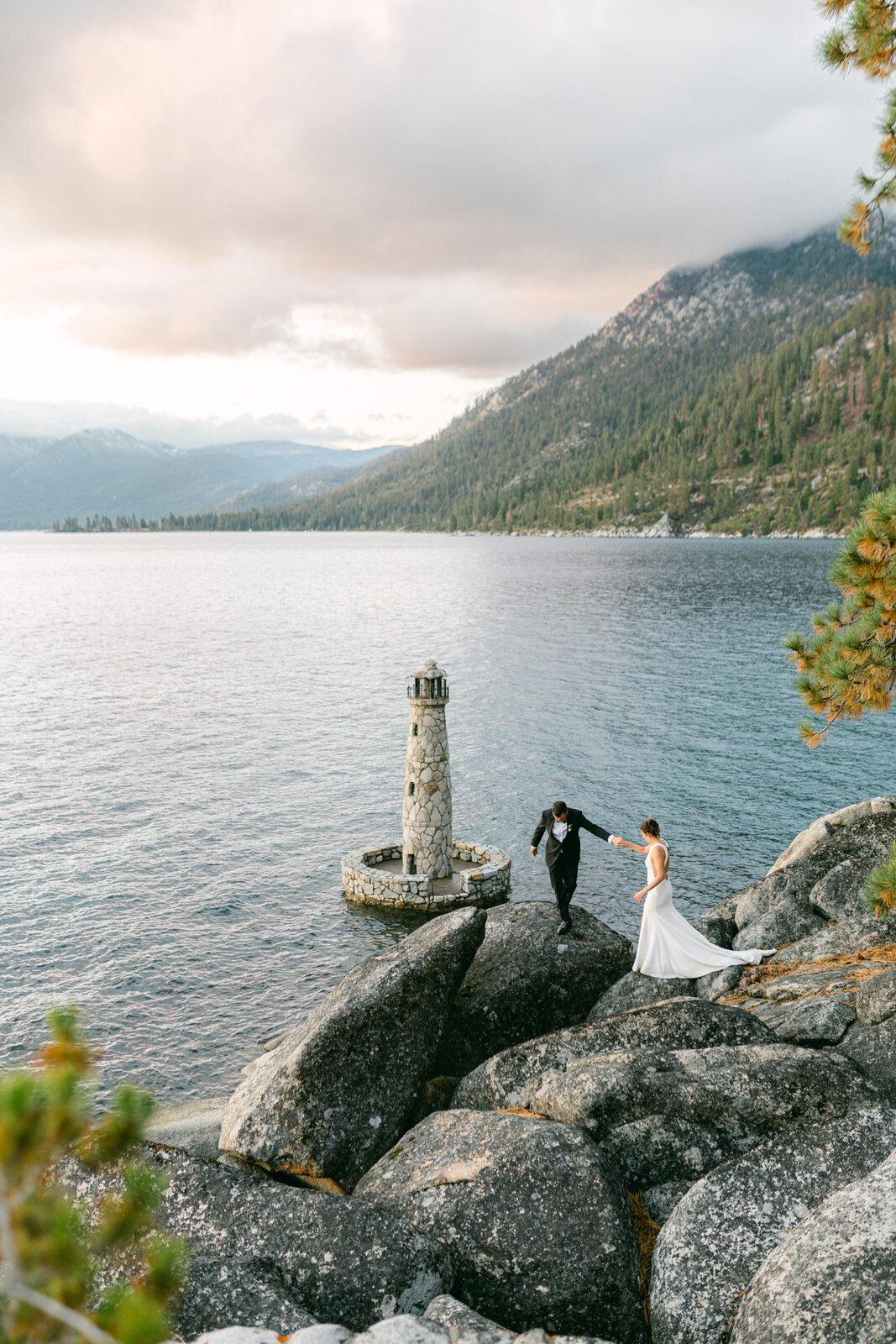 Scott Sikora Photography Lindsay + BJ  Highlights Thunderbird Lodge Lake Tahoe Wedding Florals by Golden Fields-7296