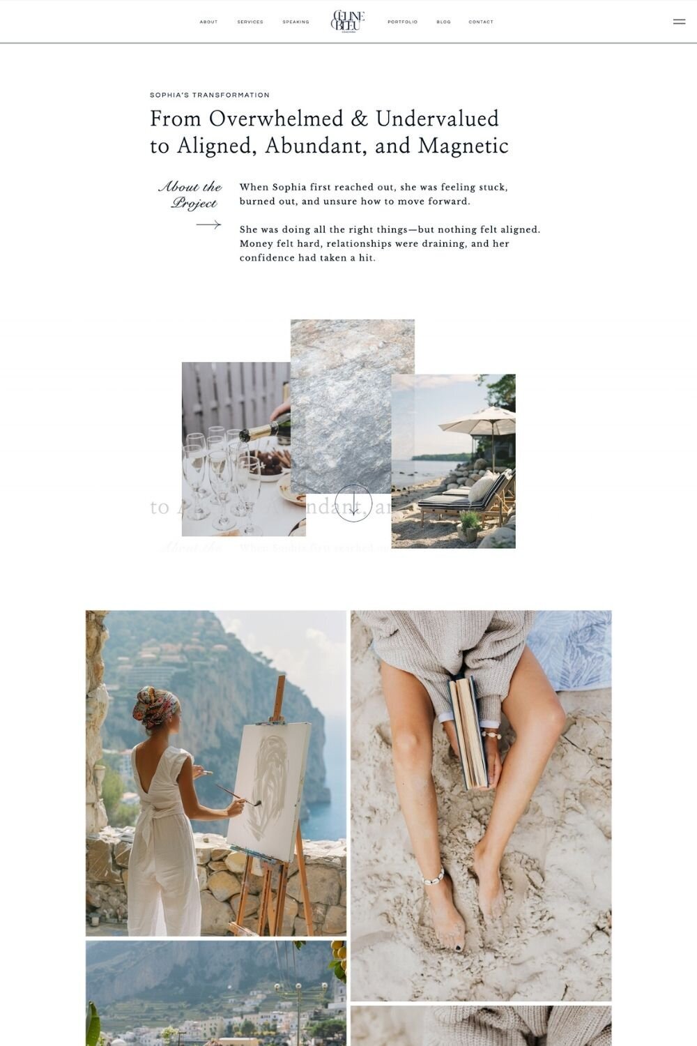 Celine Bleu Single Portfolio _ Sales Page