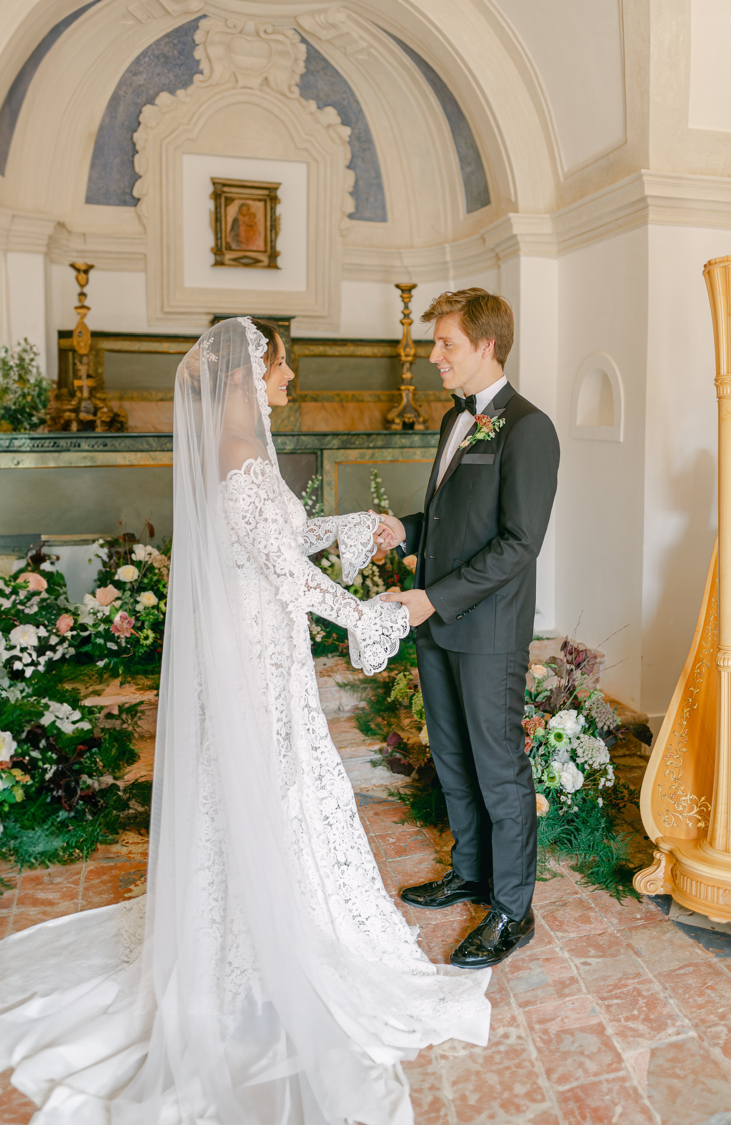 34 - Maila Enea Events - Wedding Ceremony - Chapel - Villa Del Gattopardo - Palermo_ Italy - Joana Senkute Photography