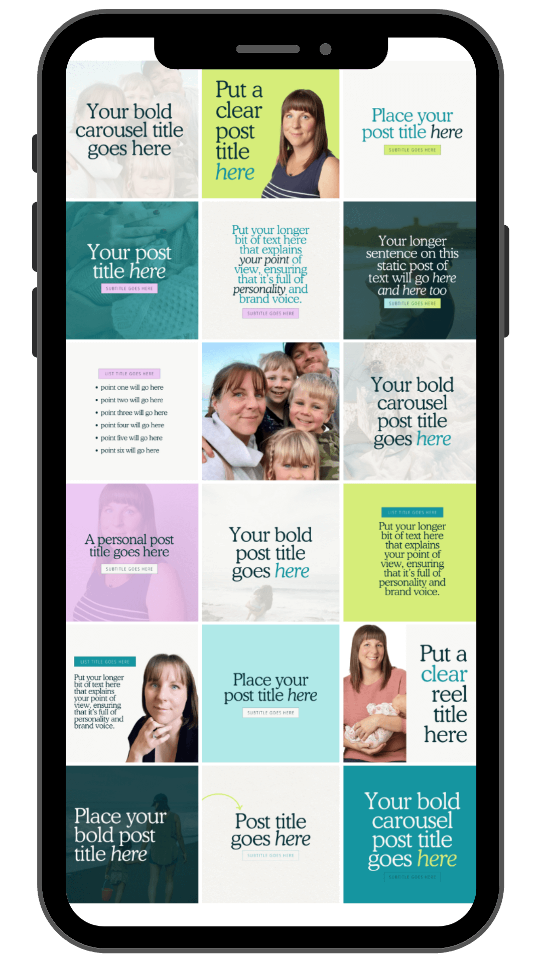 Social media templates