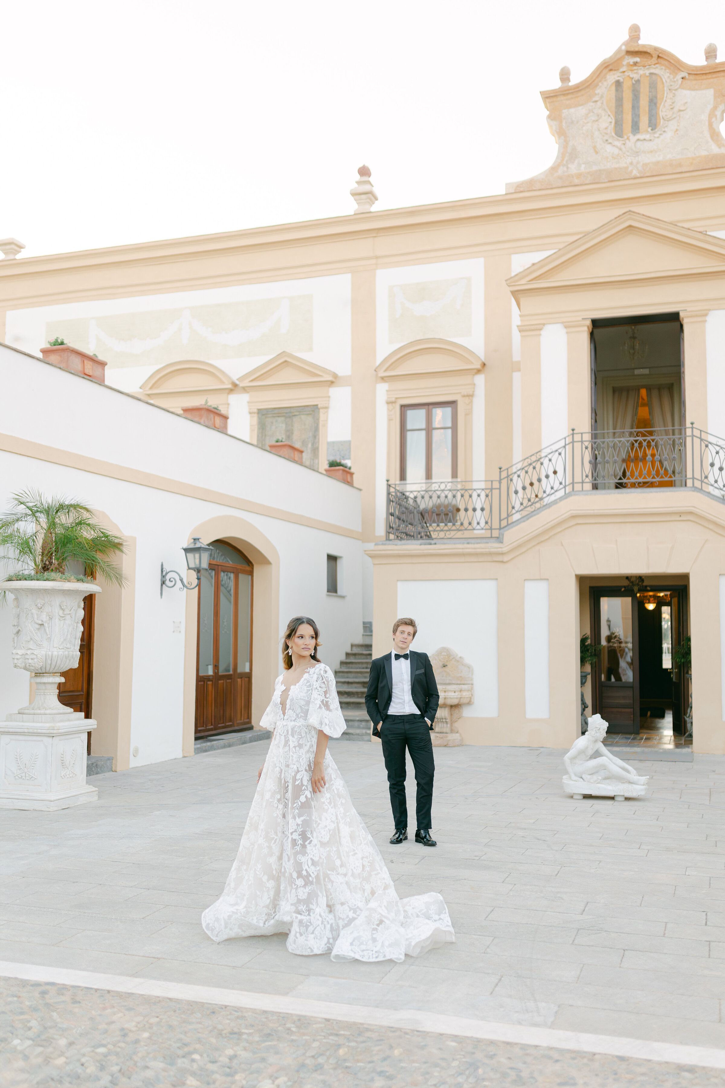 783  - Maila Enea Events - Vintage Alfa Romeo Car - Alberto Gandolfo Rental - Villa Del Gatto Pardo Hotel_ Palermo_ Italy - Joana Senkute Photography