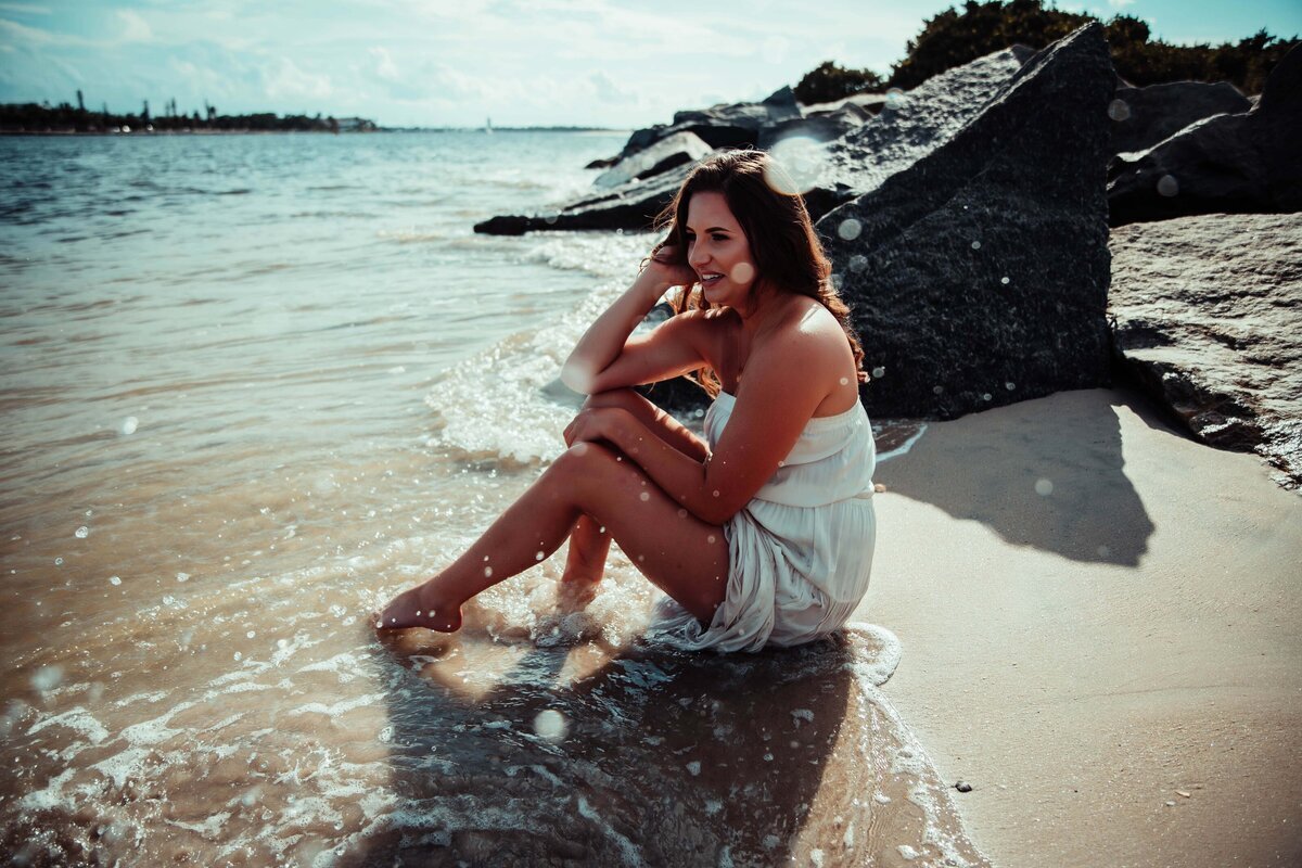 outdoor water boudoir photography in florida