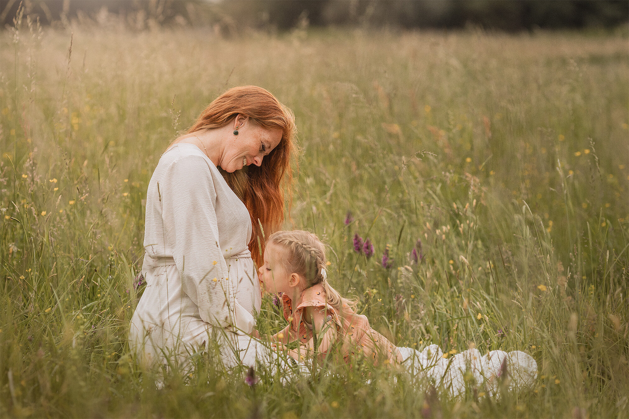 Zwangerschapsshoot met kind Amsterdamse bos