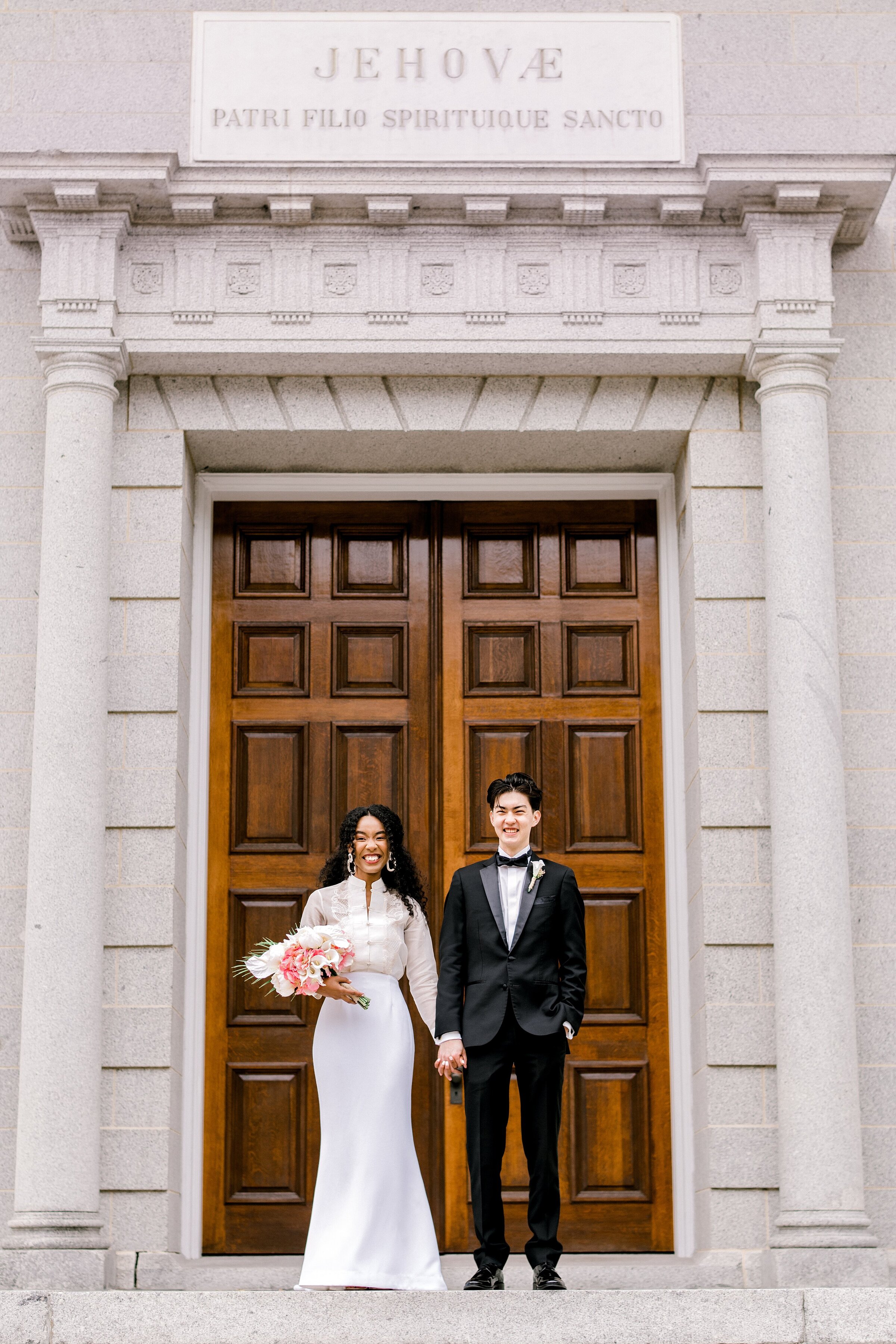 Bride and Groom Church Savannah