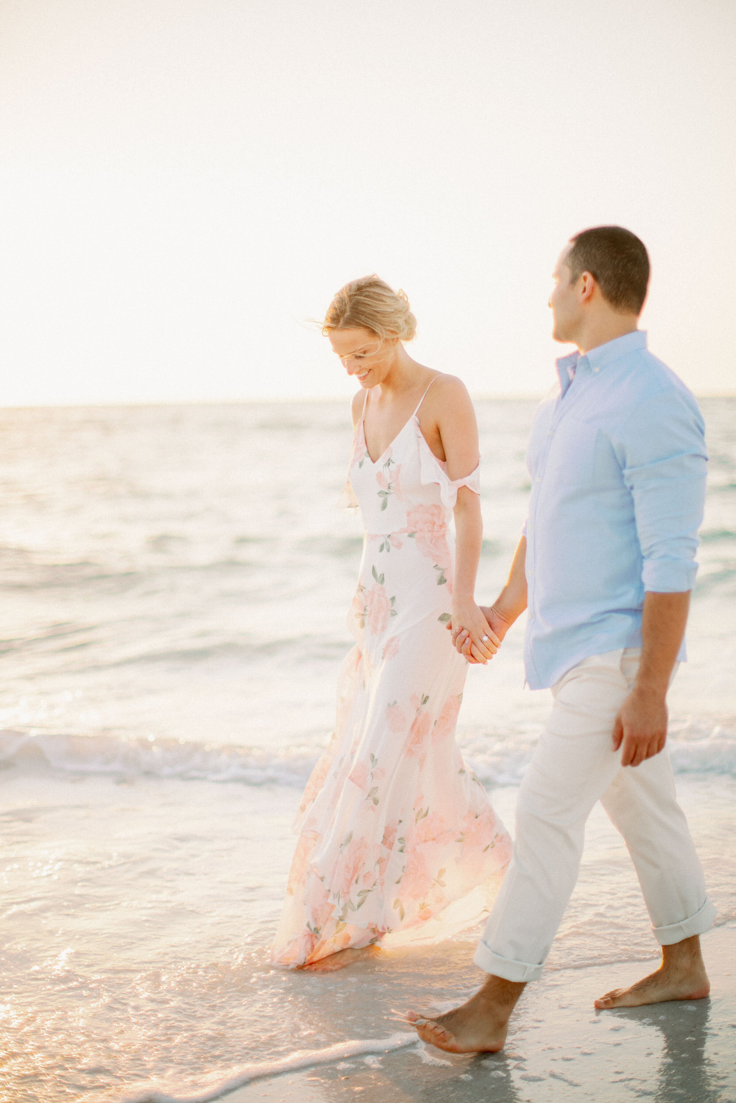 siesta key sunset engagmement photographer