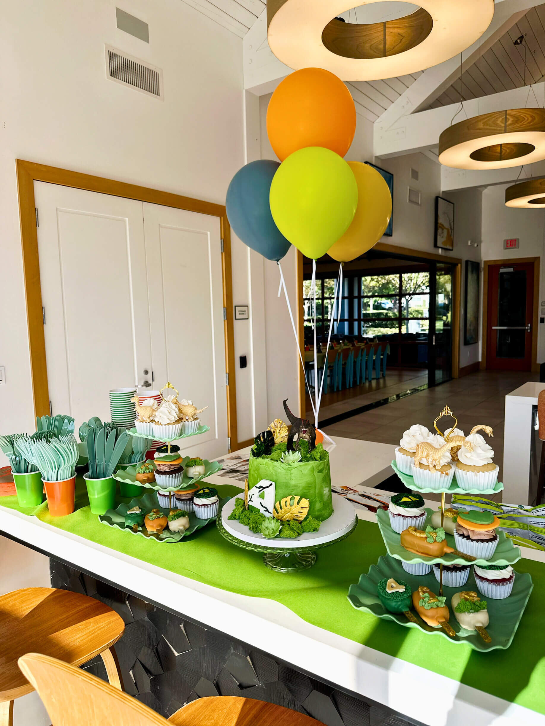 Dino themed birthday party