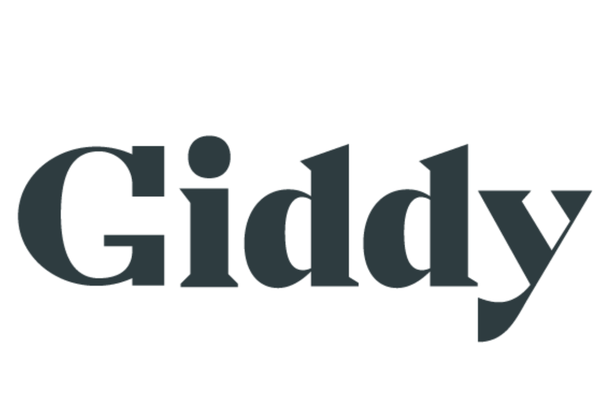 giddy  logo with grey