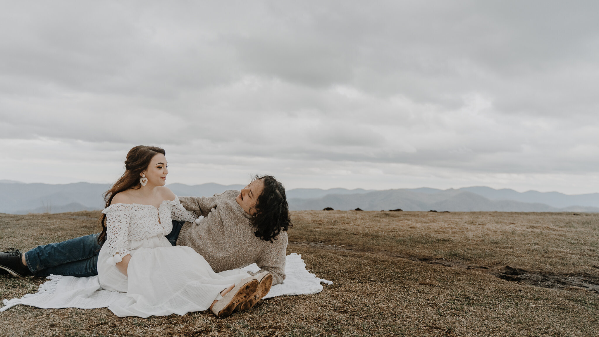 engagement session in the blue ridge mountains
