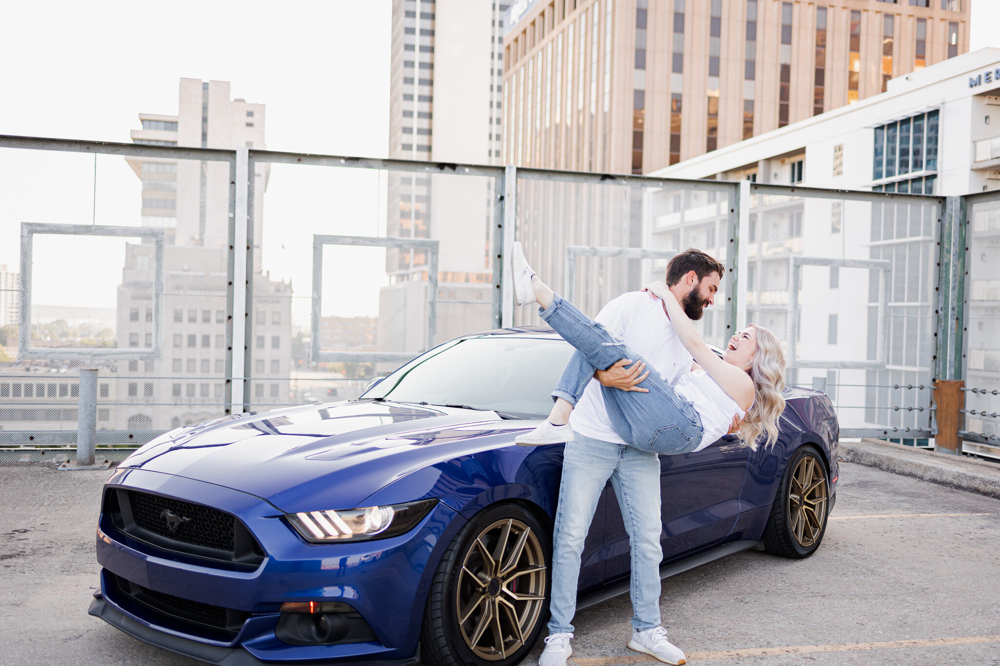 fun-rooftop-parking-garage-engagement-photography-tulsa-oklahoma