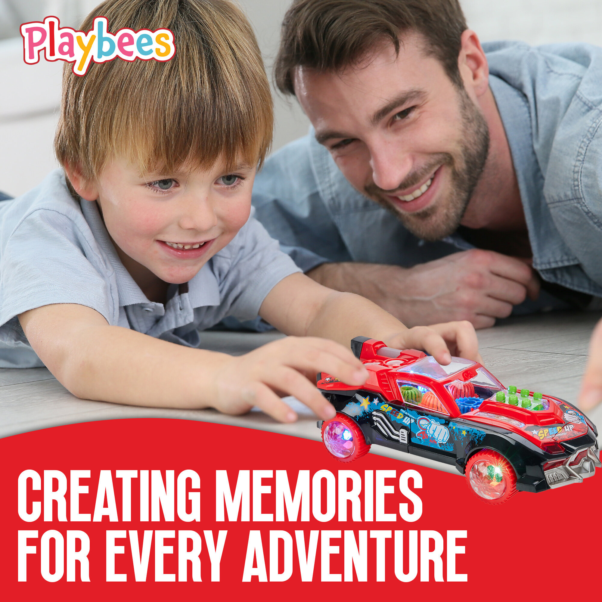 6-Playbees_Transparent_Gear_Racecar