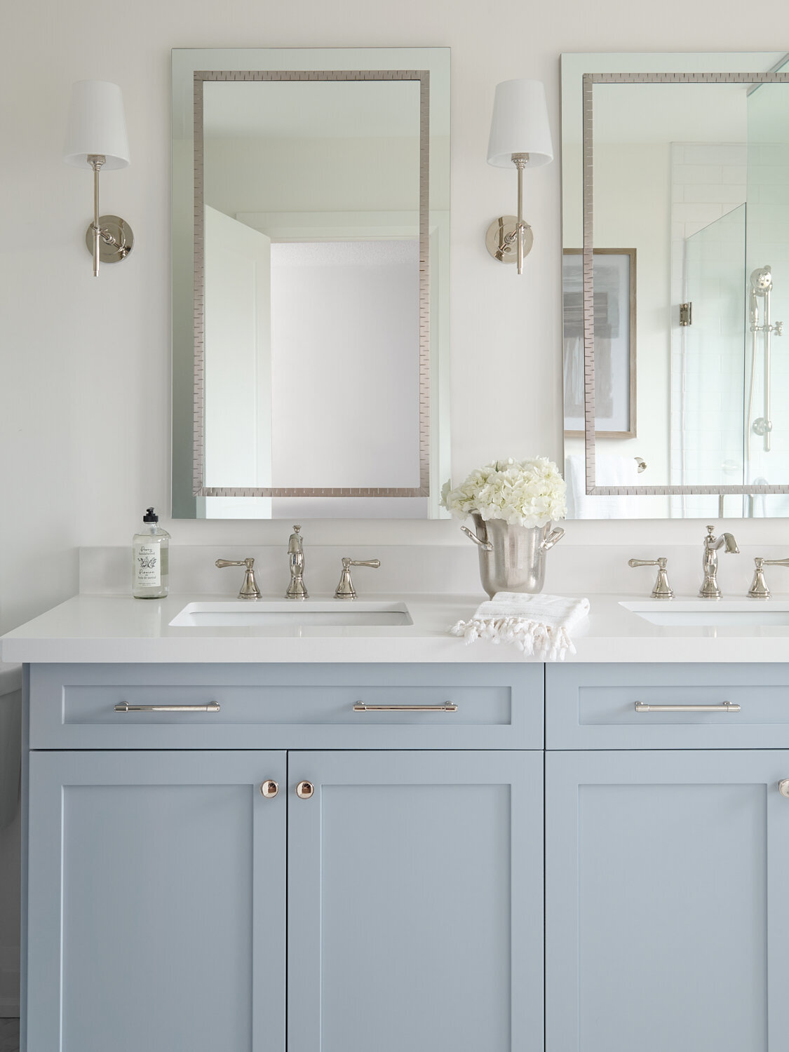Burlington interior design project - ensuite bathroom vanity - Staci Edwards Interior Design