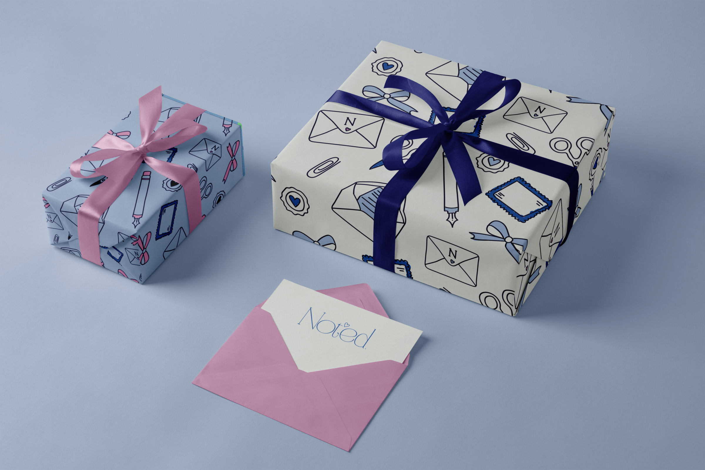 Free Gift Box PSD Mockup