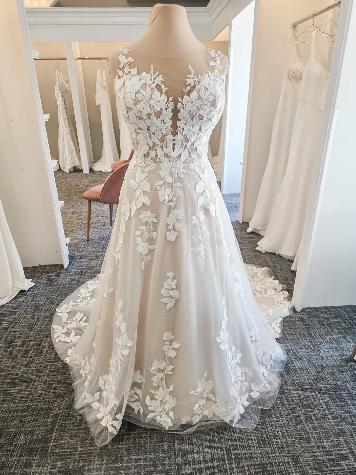 bella bridal dresses RB2167 Modest Wedding Dress Ivory size 8 main image 0