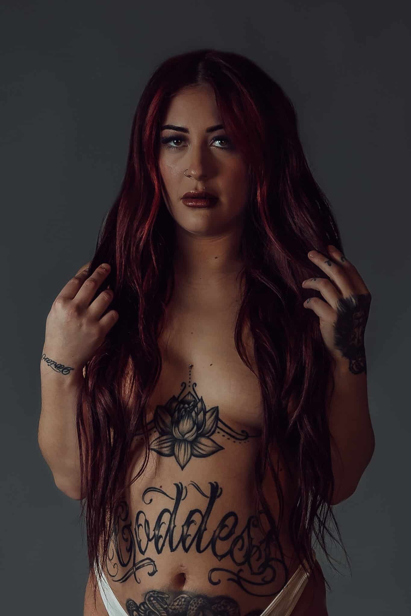 Tattooed Boudoir Photoshoot