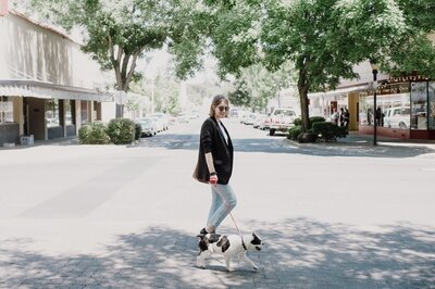 fallback shared on Invalid Date | lorin husa walks her rescue dog angus downtown oroville california