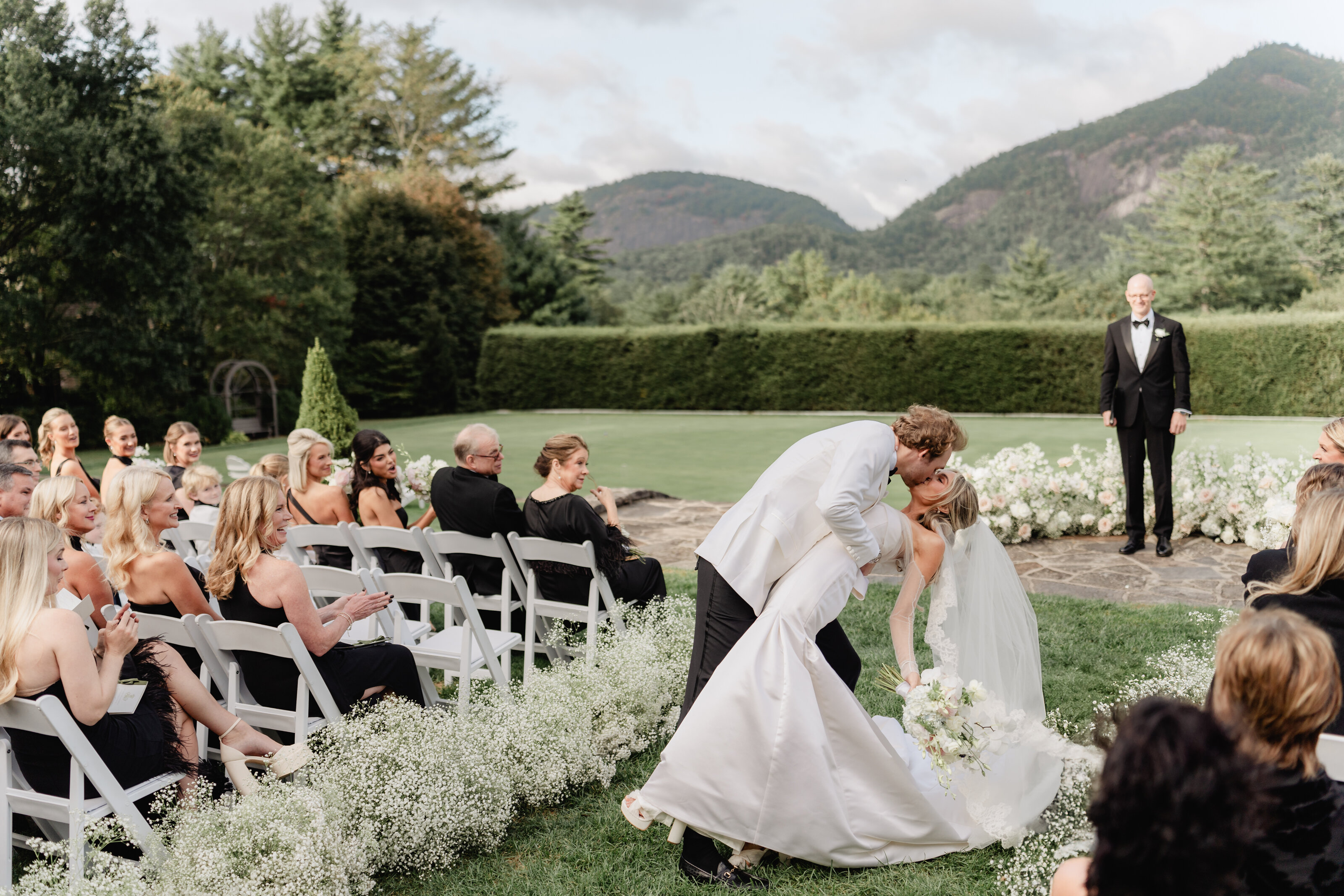 Bride and Groom at Chattooga Club Cashiers NC by Wedding Photographer Nick Francis-56