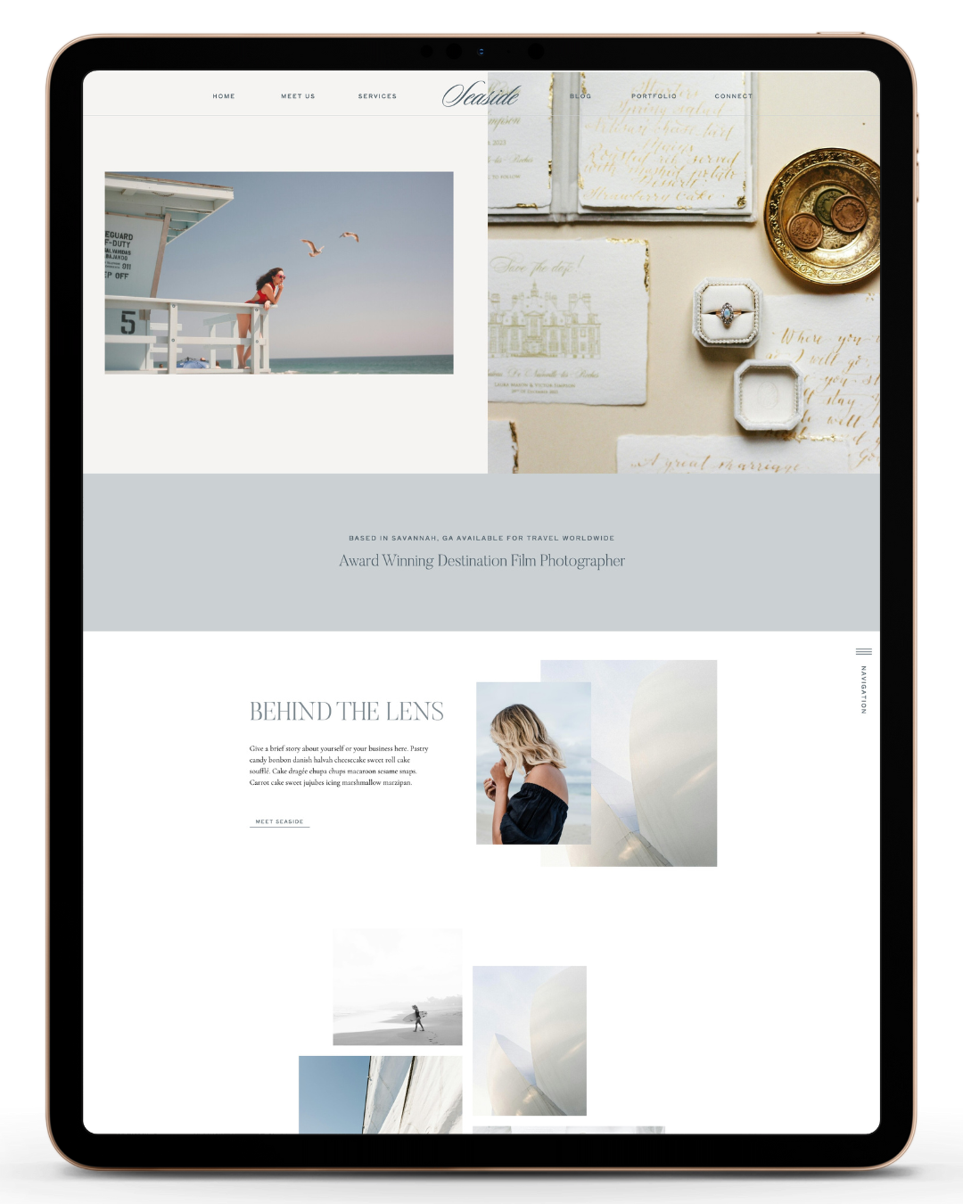 Seaside Showit Website Template