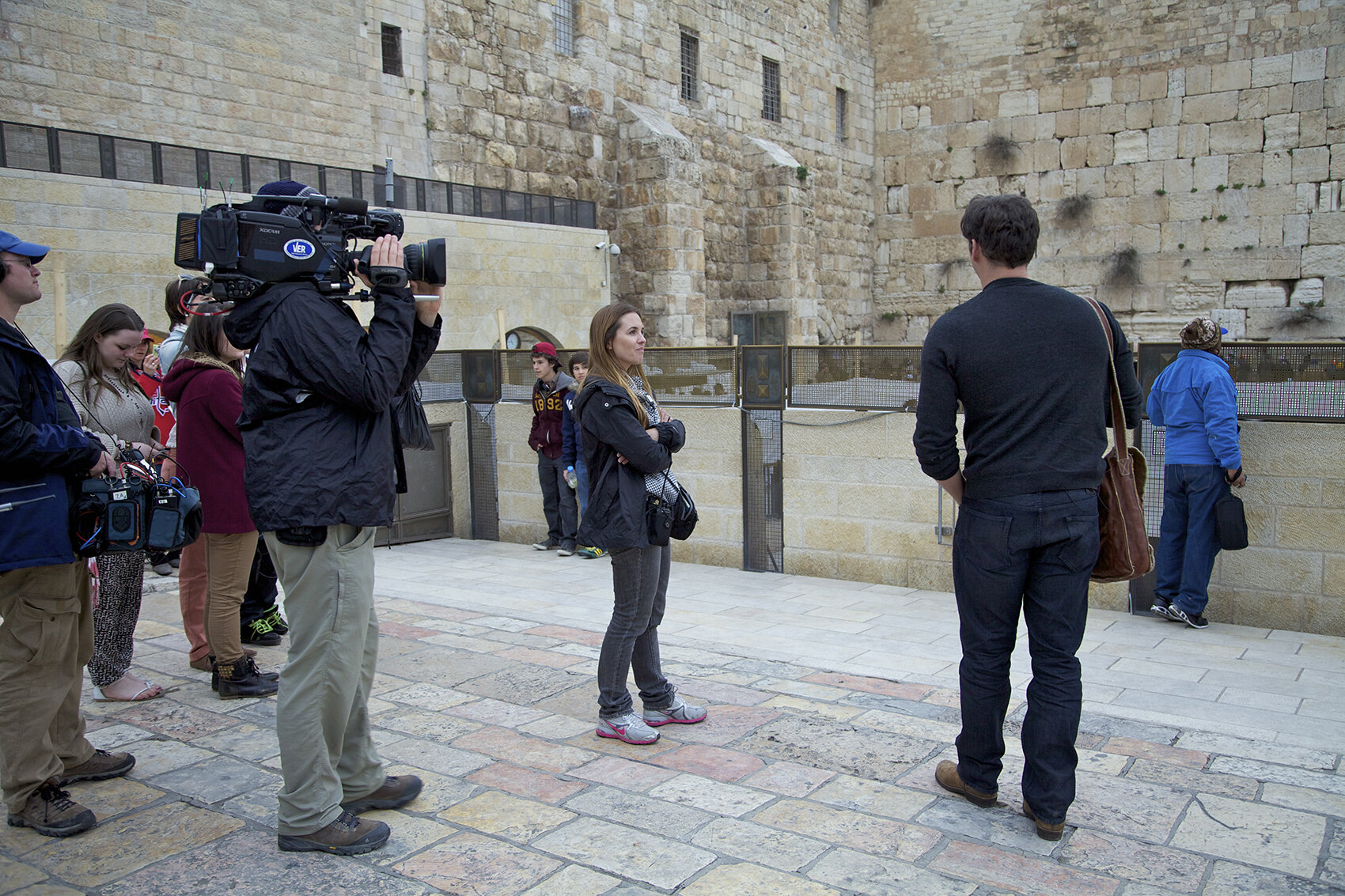 Placing prayers in the Wailing Wall with Harry Connick Jr. for Operation Change