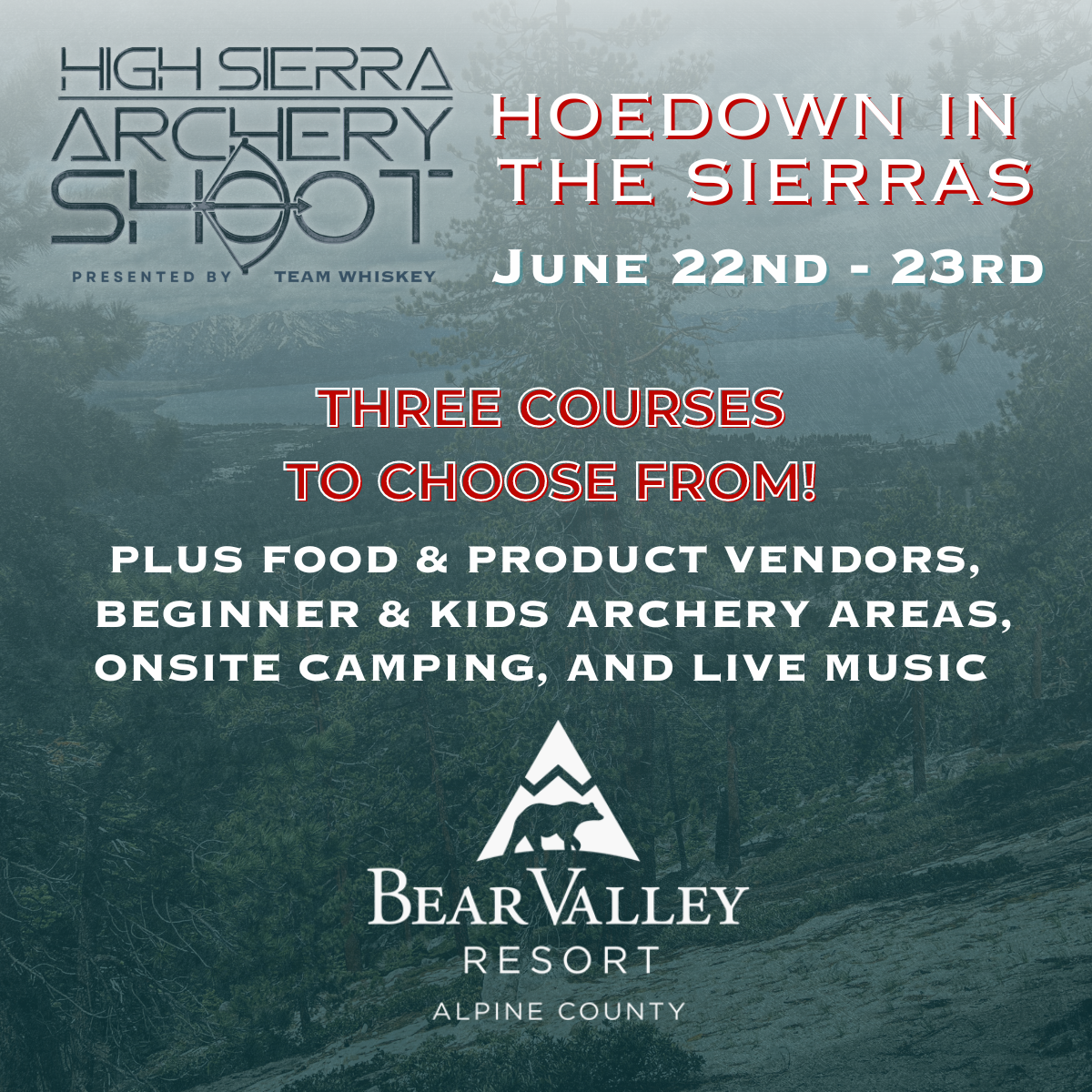 High Sierra Archery Shoot social post