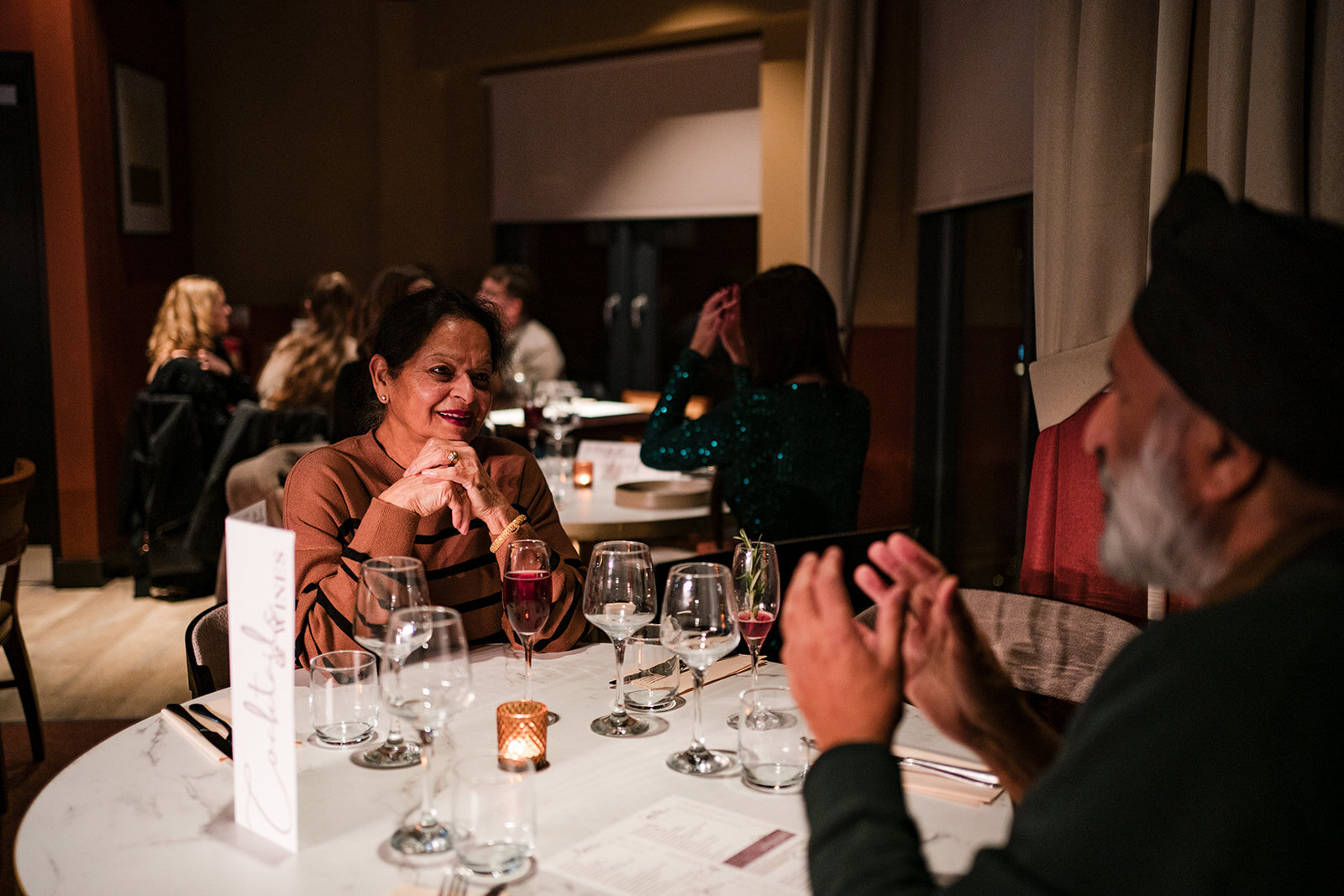 Couple at the table