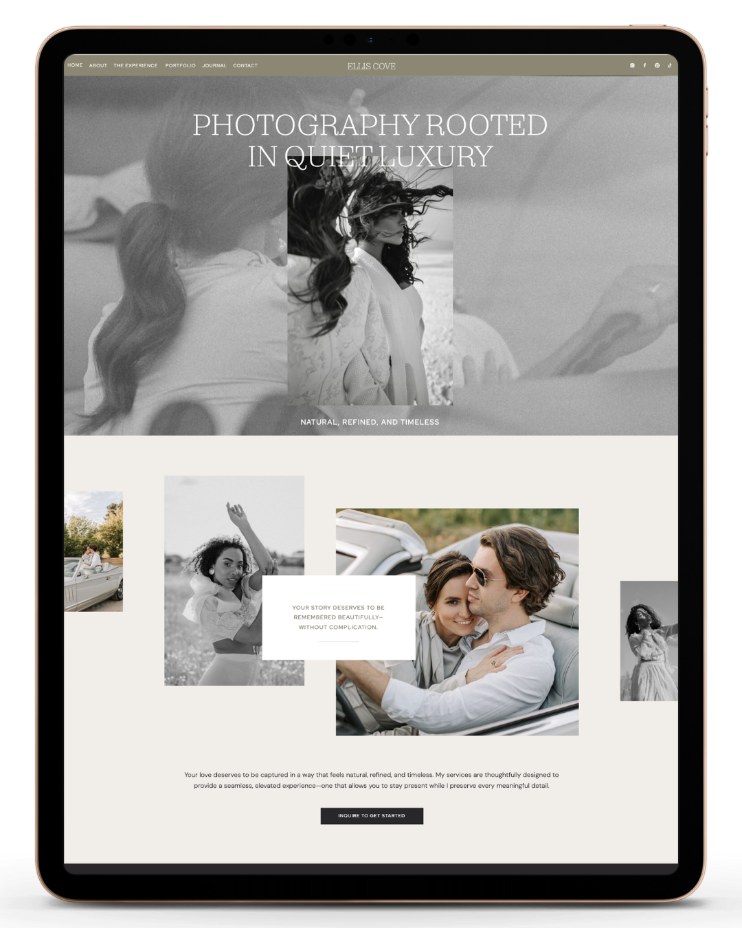 Ellis Cove Showit Website Template