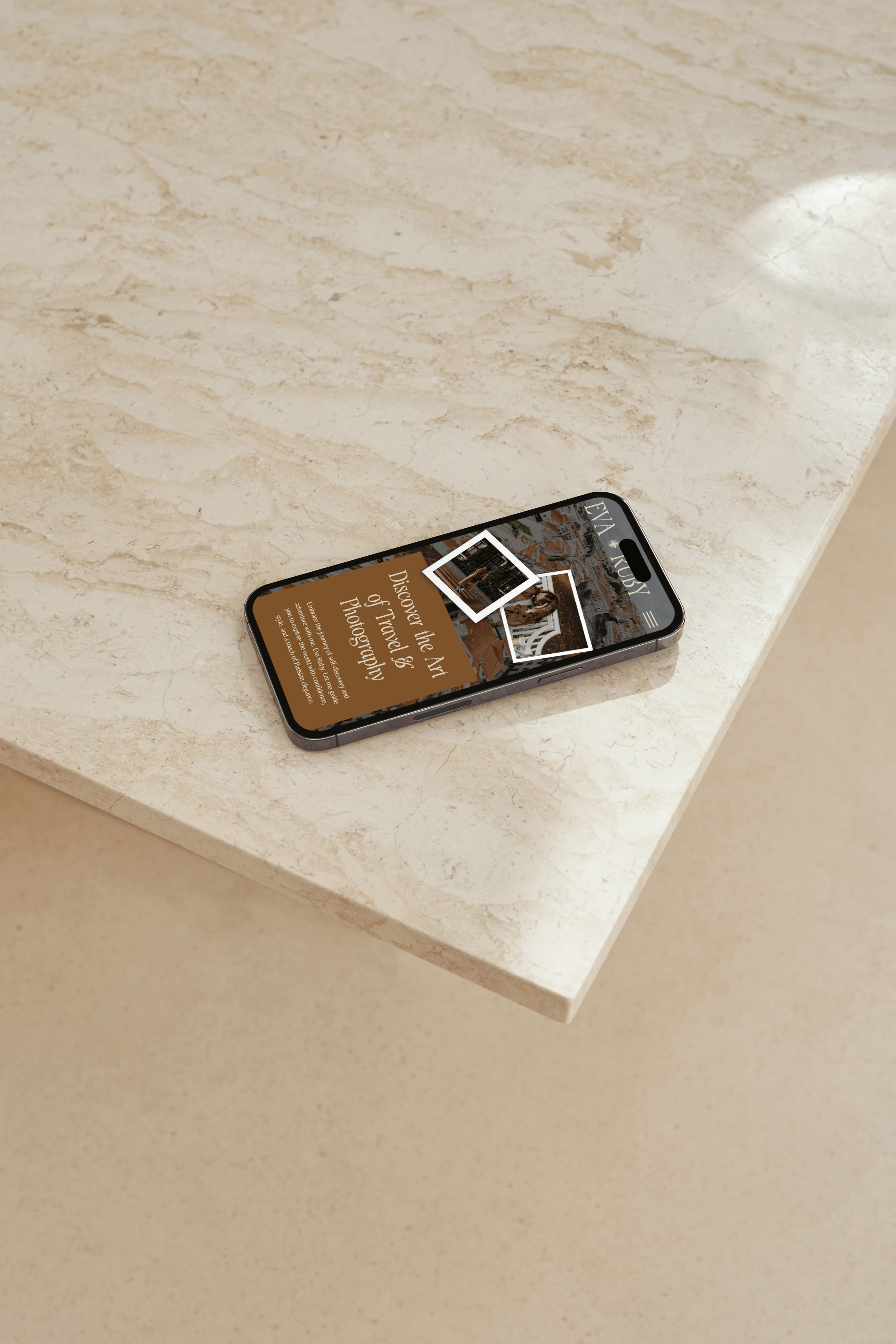 Eva Ruby Website - Mobile Version