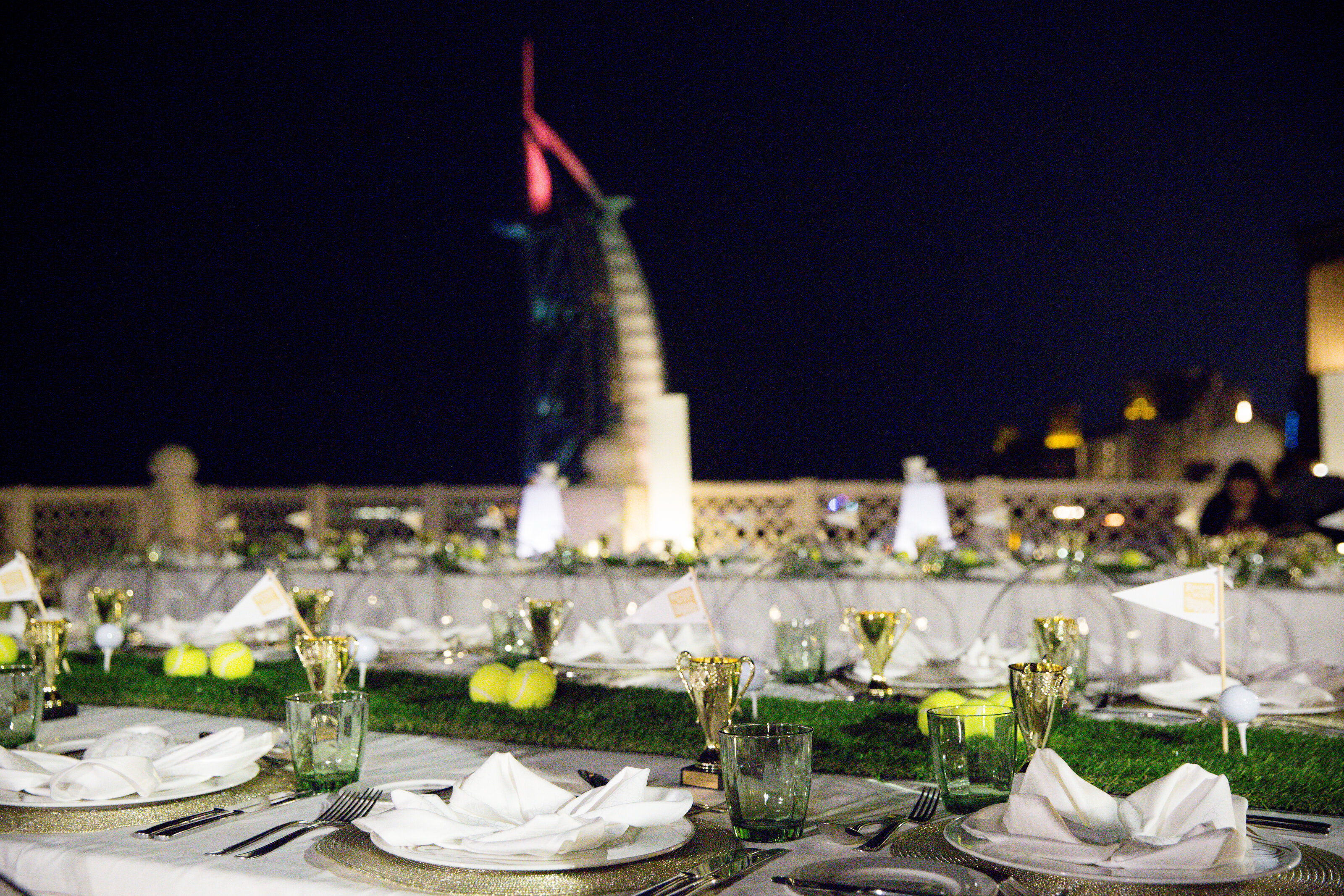 Luxury Destination Birthday Planner Dubai -tennis table and burj  copy