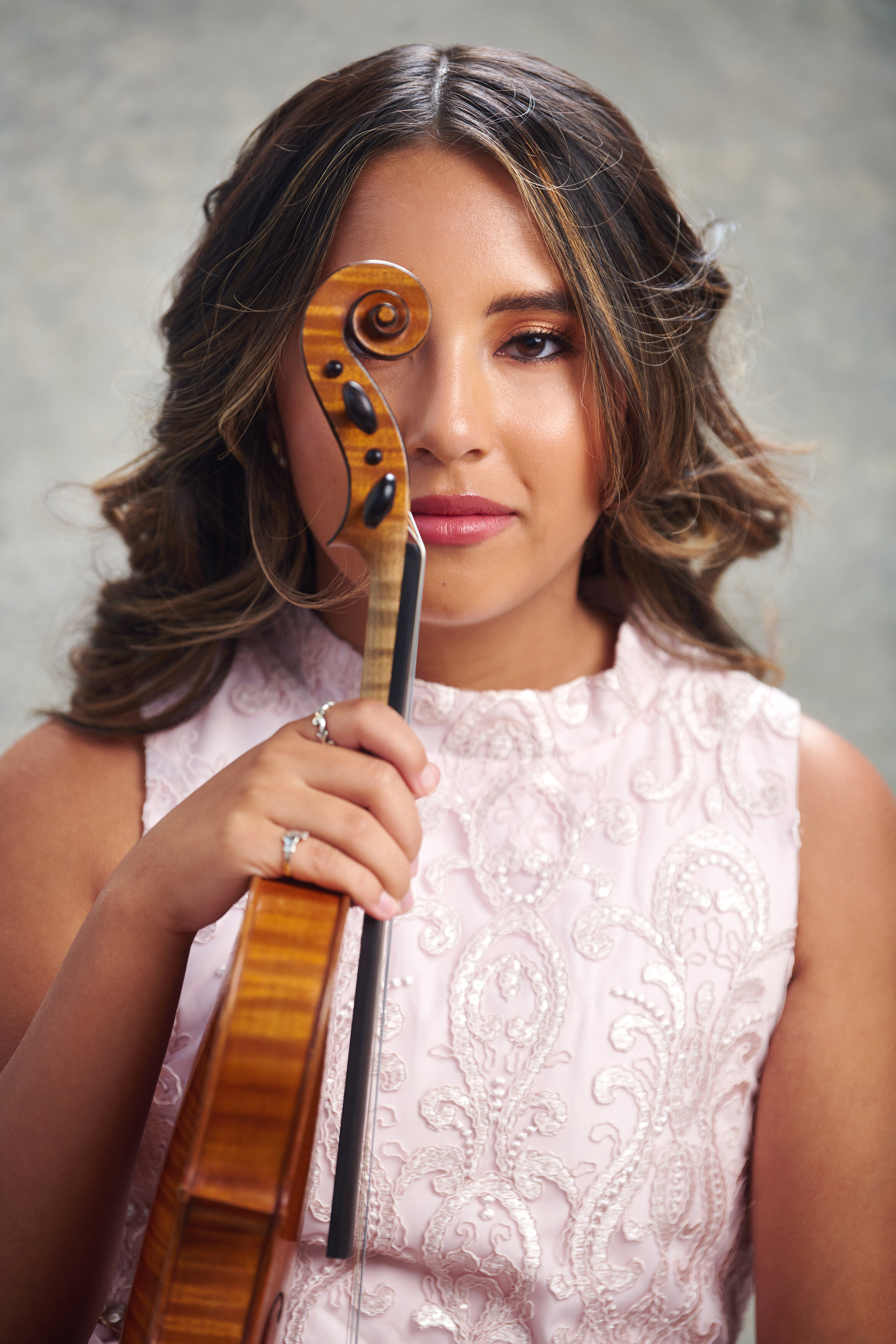 violin senior photos