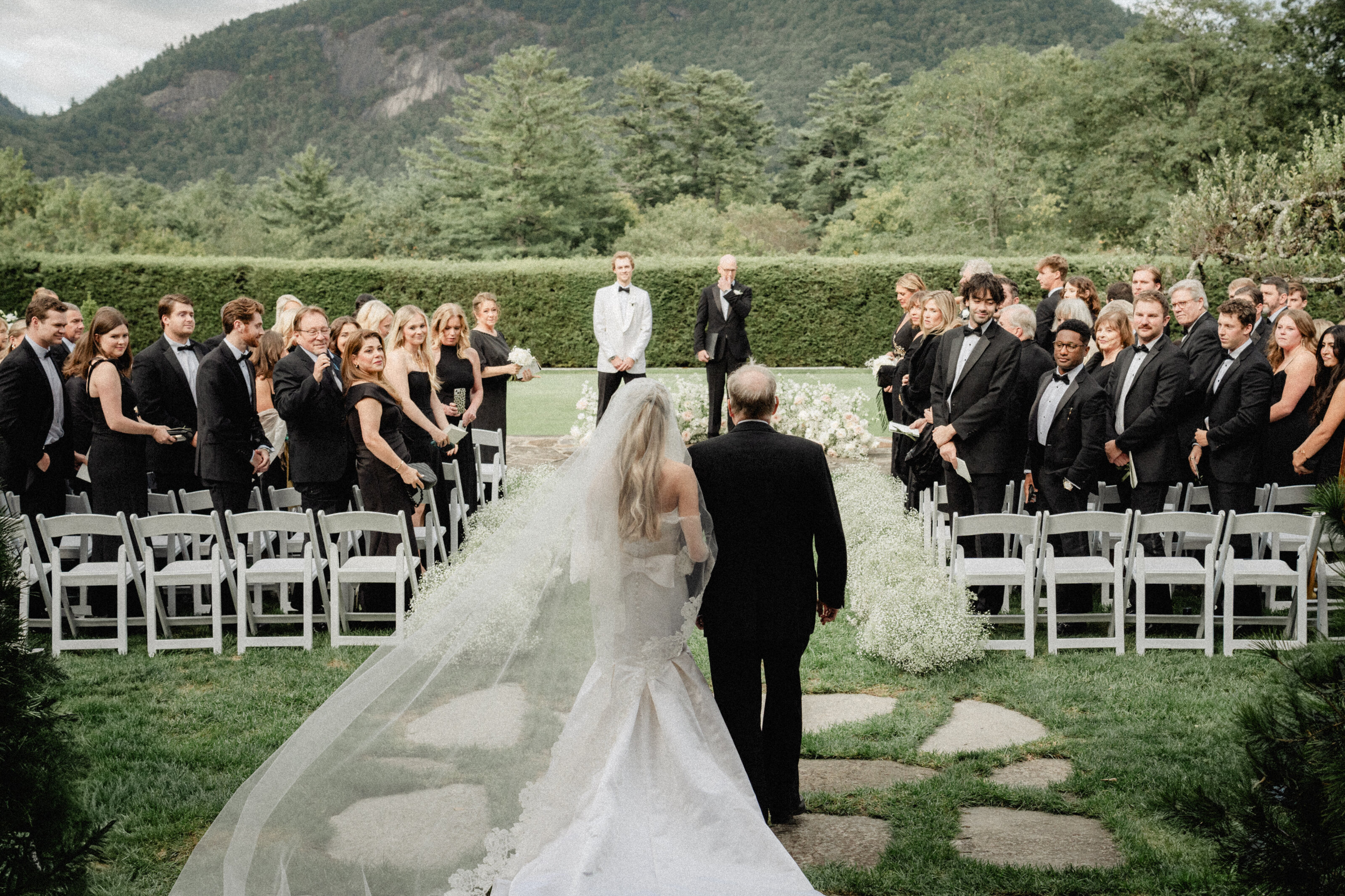 Bride and Groom at Chattooga Club Cashiers NC by Wedding Photographer Nick Francis-45