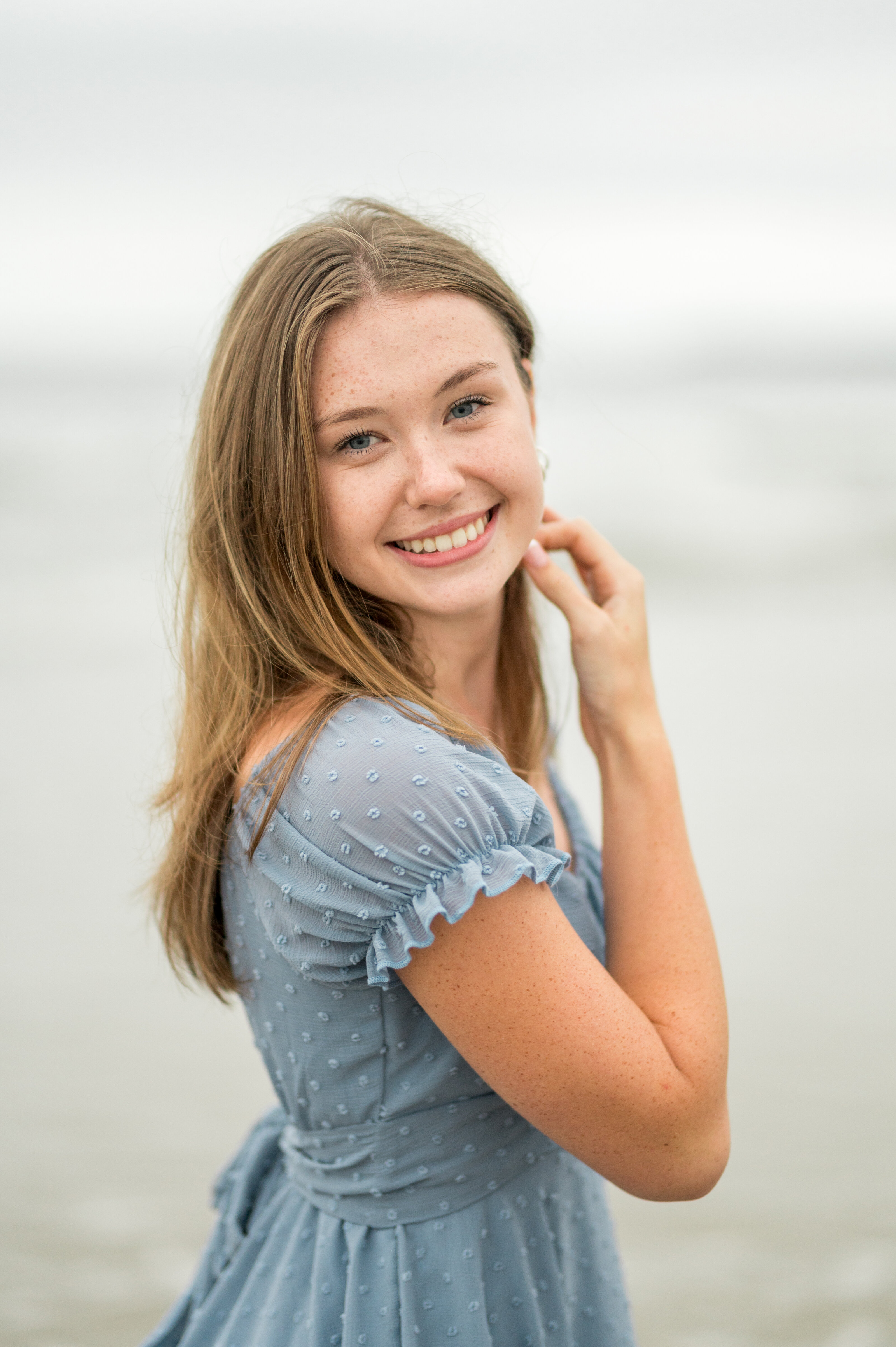 Natural Beach Senior Photos