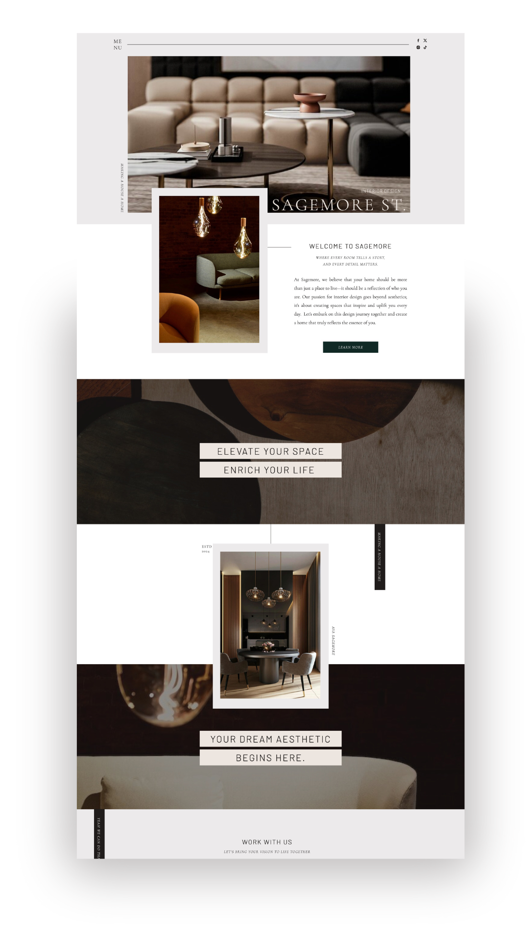 Sagemore Showit website Template-flatlay
