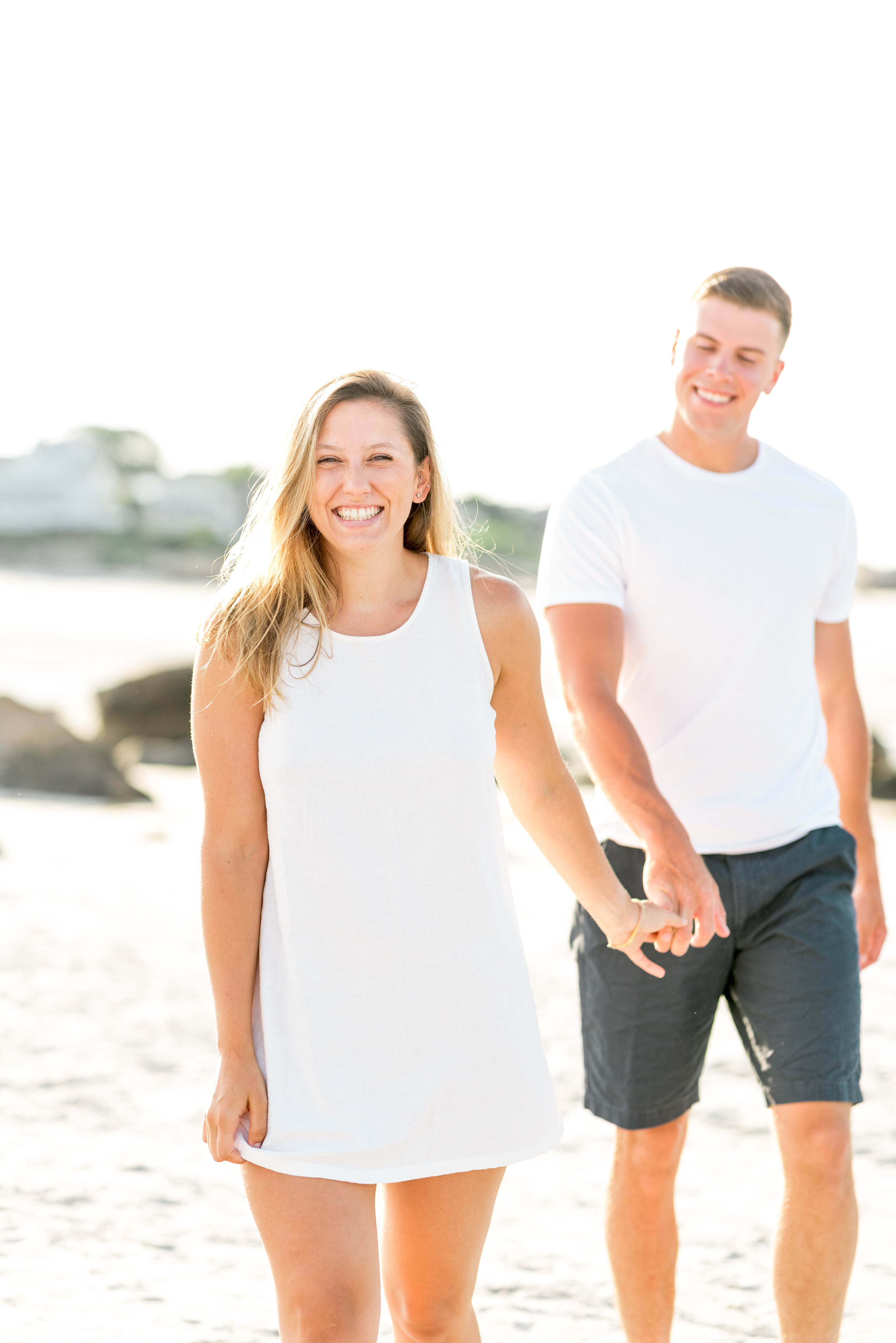 Glowy Beach Engagement Session