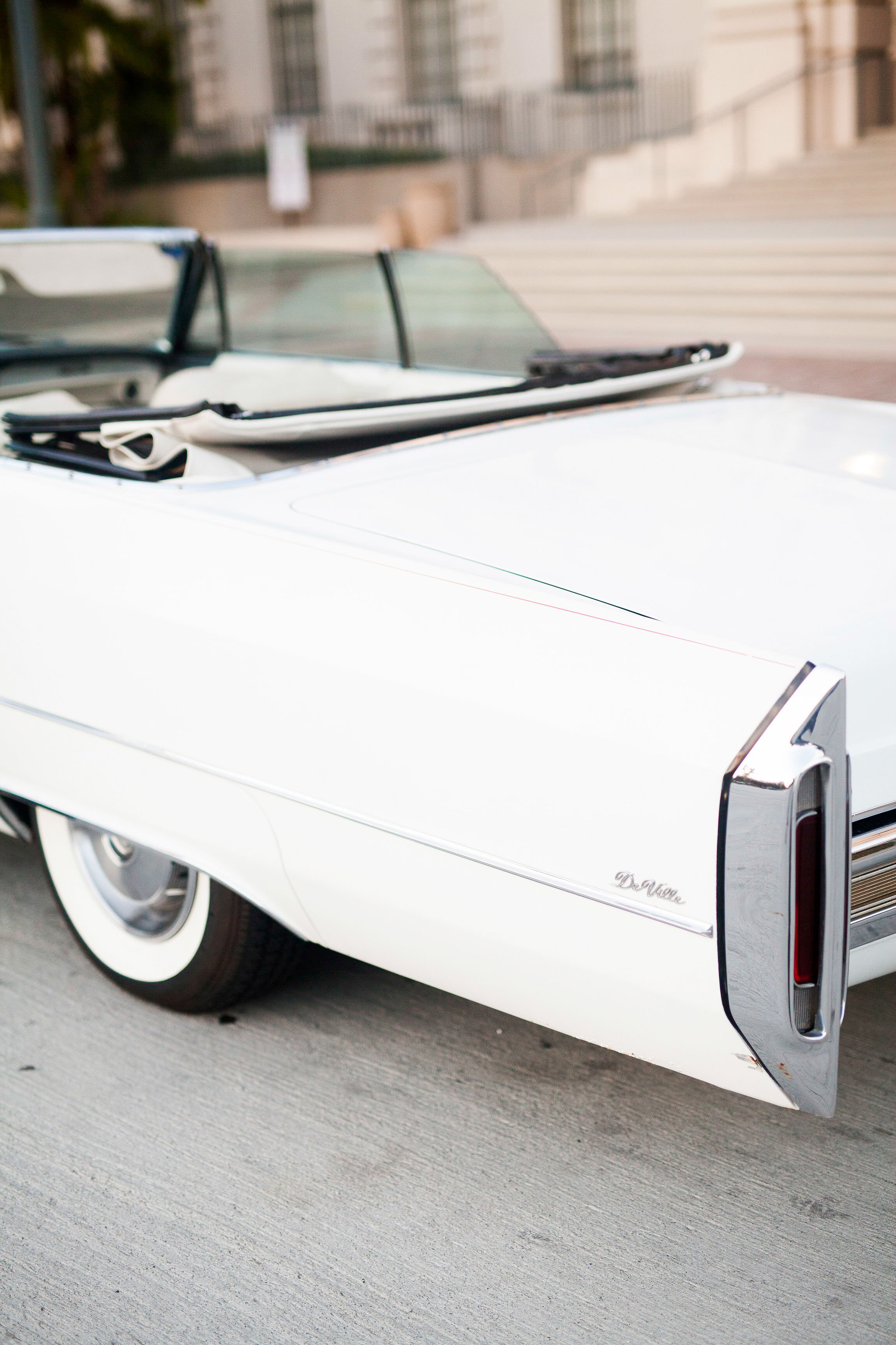 Close up of a vintage car