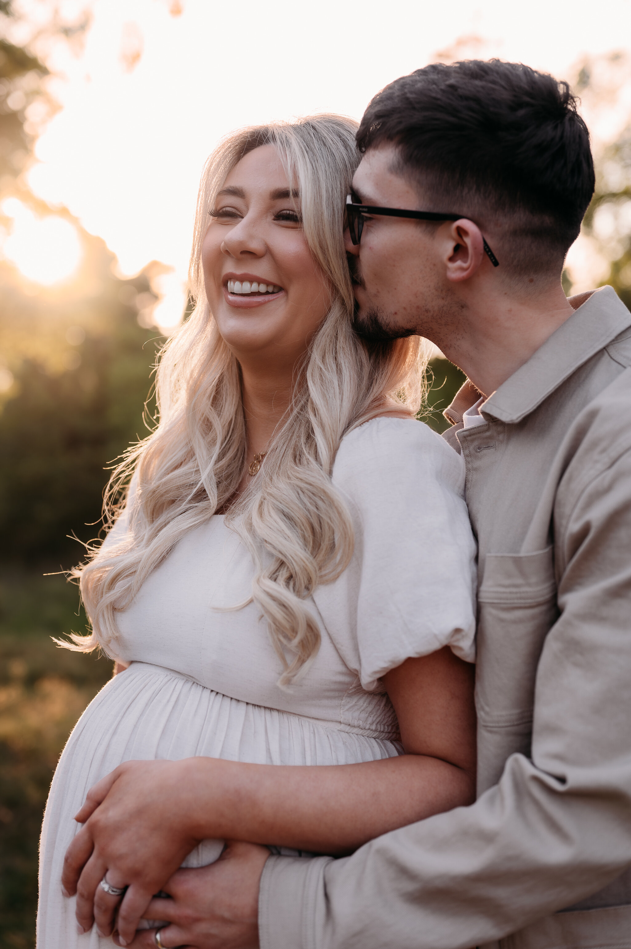 outdoor maternity shoot at sunset in york, north yorkshire-38