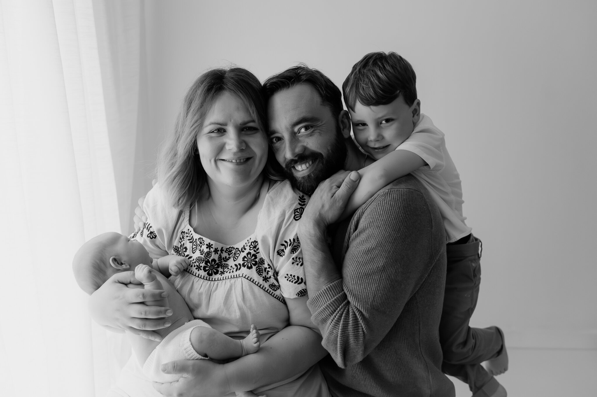 newborn baby girl and big brother at york, north yorkshire photoshoot-22